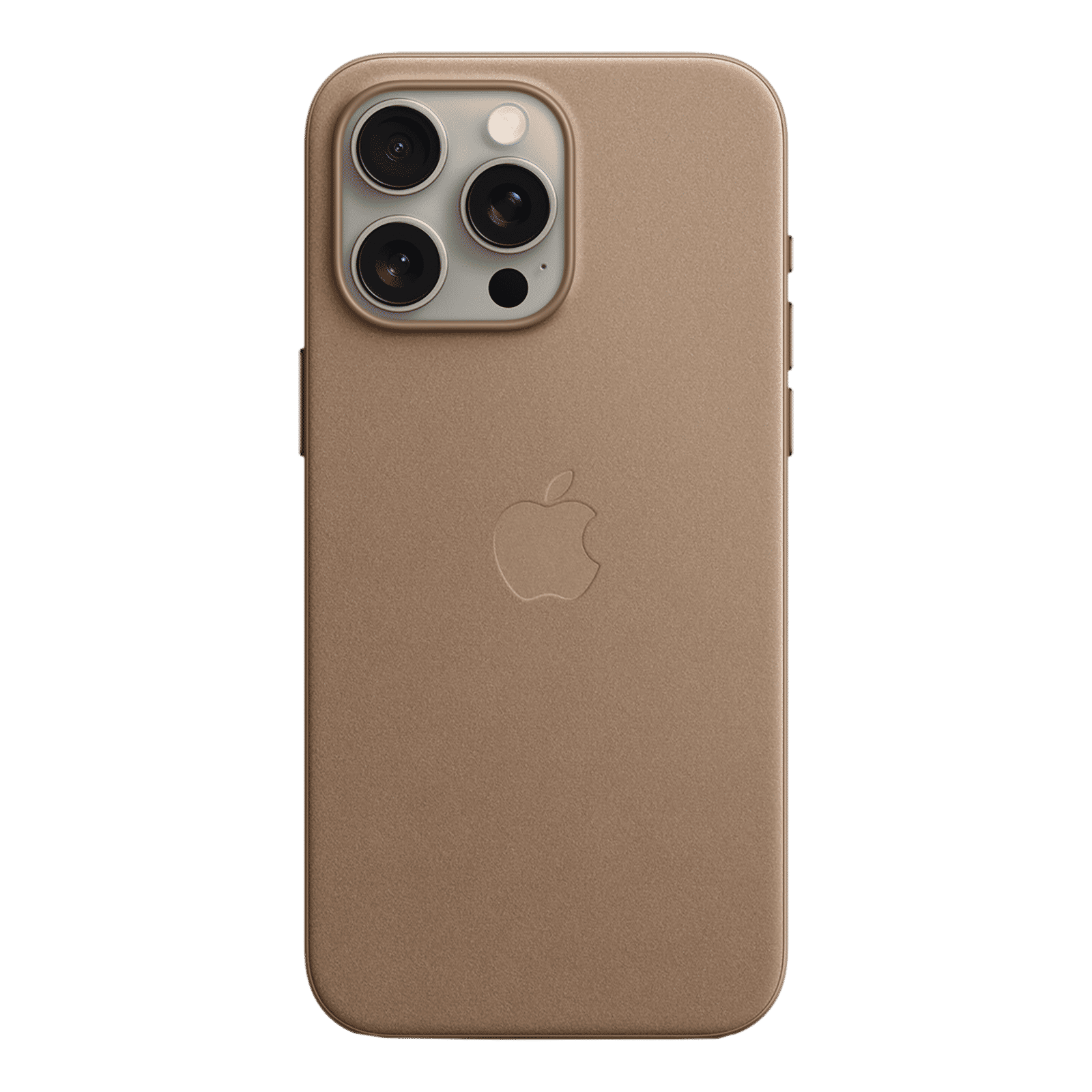 Apple Soft FineWoven Back Cover for Apple iPhone 15 Pro Max (MagSafe Charging Support, Taupe)