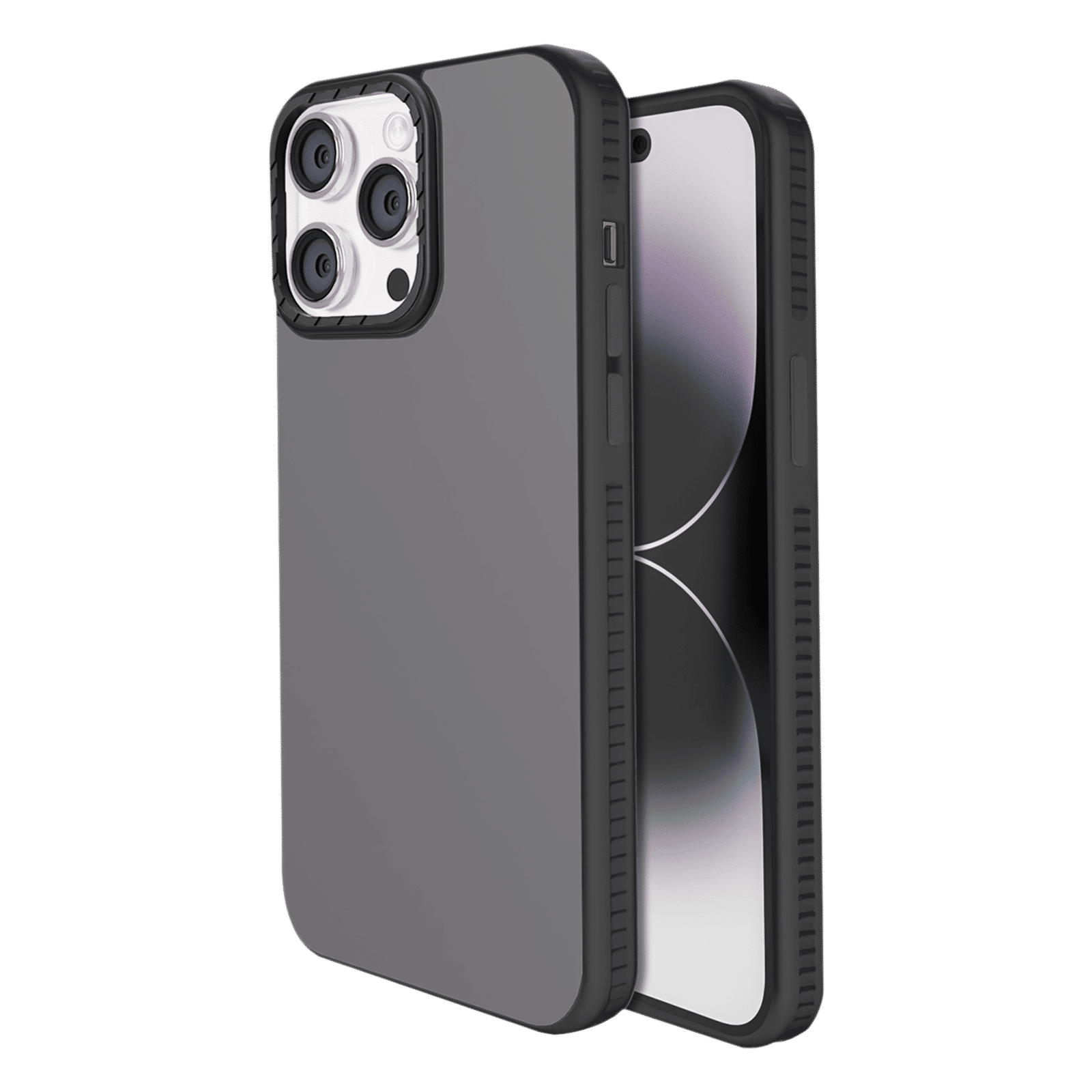 GRIPP Alpine Rubber Back Cover for Apple iPhone 15 Pro (Scratch Protection, Black)-image-8