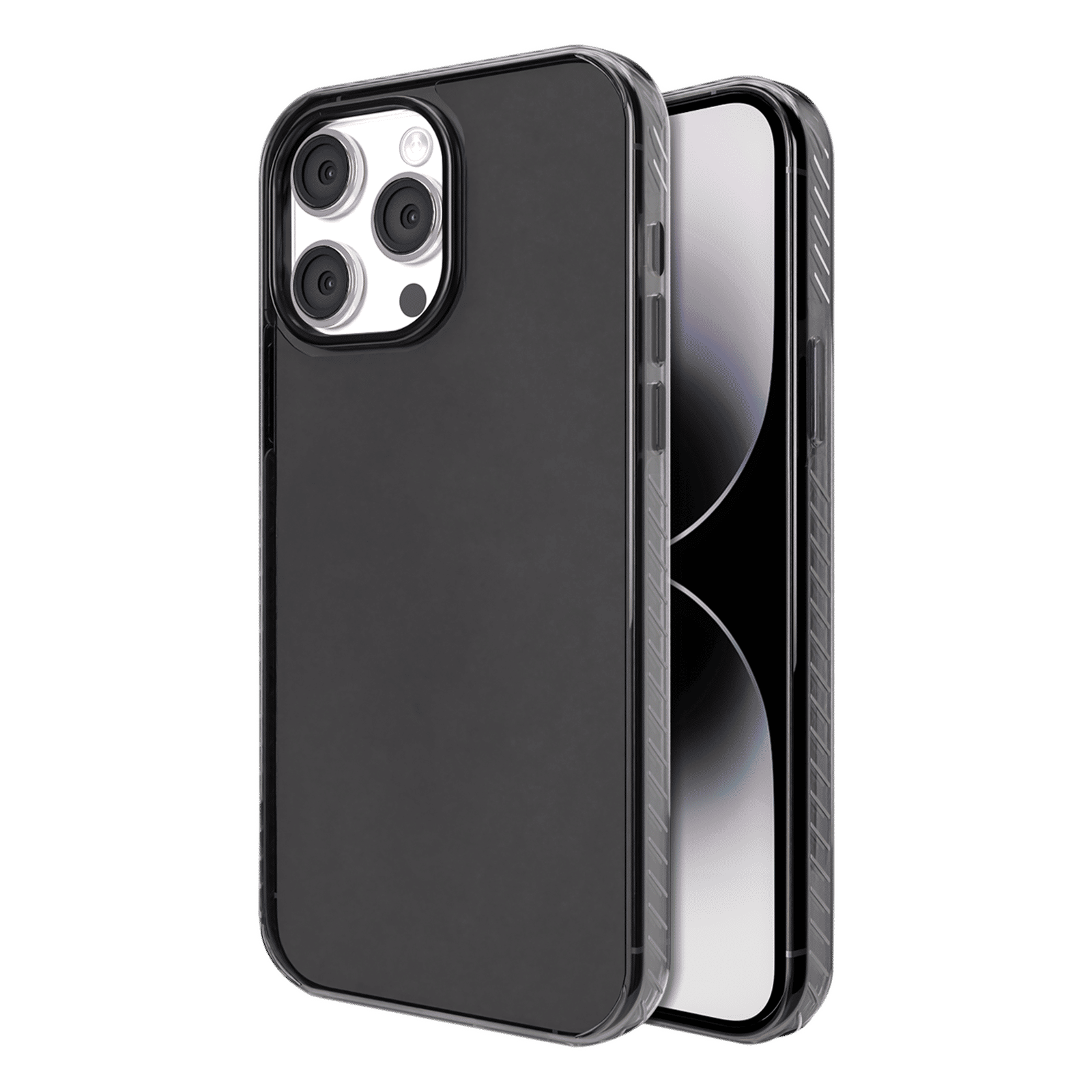 GRIPP Combat Hard TPU & Polycarbonate Back Cover for Apple iPhone 15 Pro Max (Anti Bacterial Technology, Smoke)-picture-17
