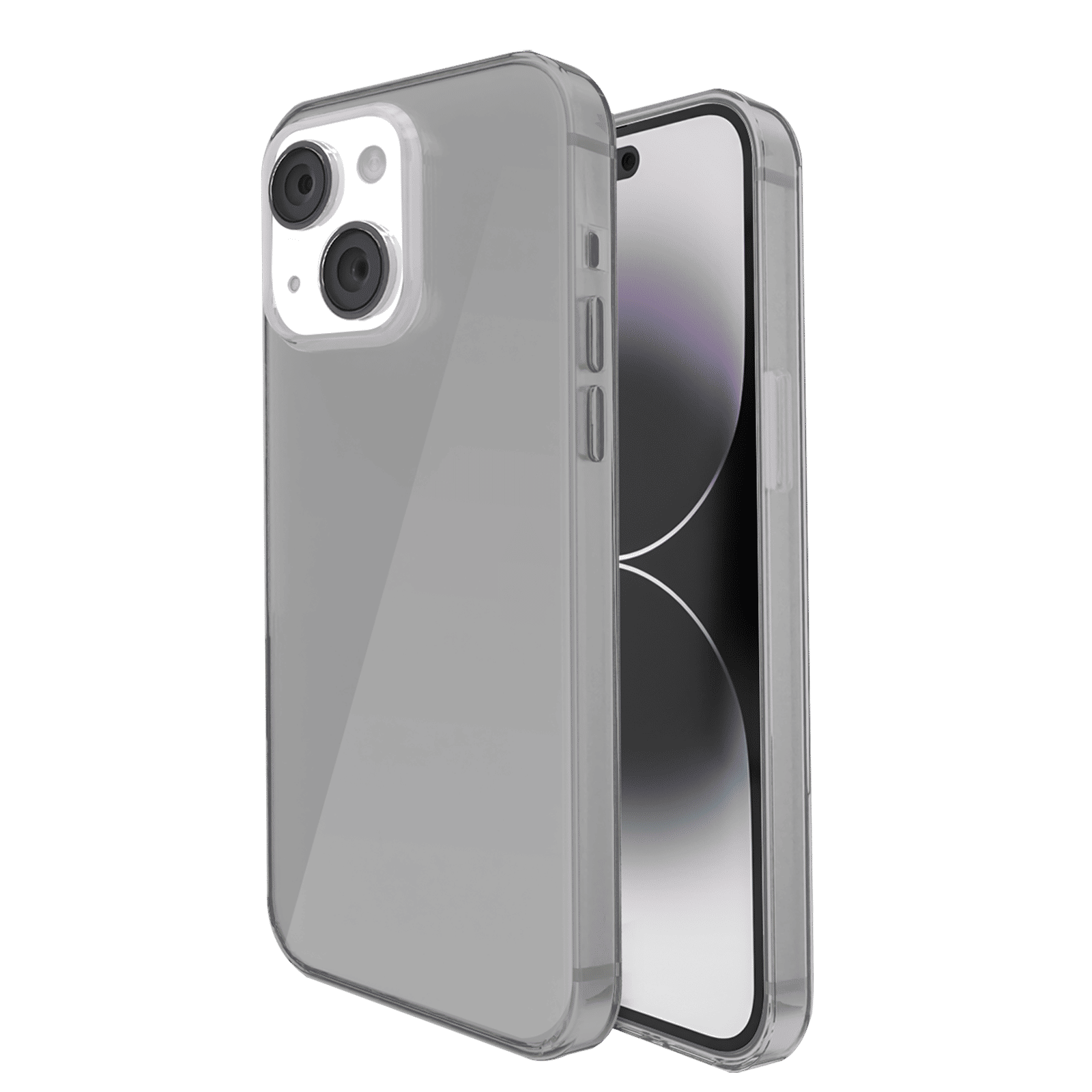 GRIPP Neo Hard & Soft TPU & Polycarbonate Back Cover for Apple iPhone 15 (6ft Drop Tested, Smoke)