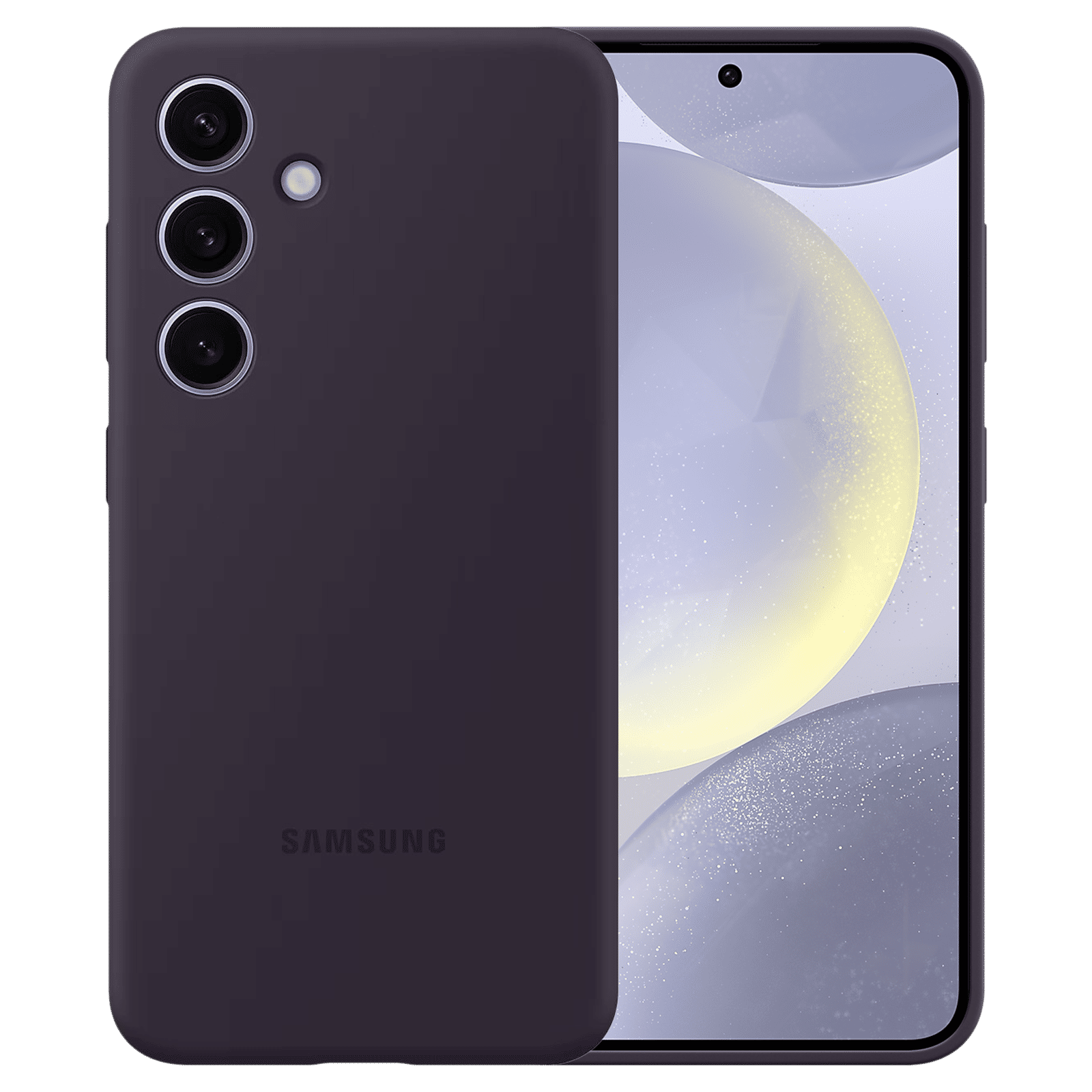 SAMSUNG Silicone Back Cover for Galaxy S24 (Combining Style and Durability, Violet)