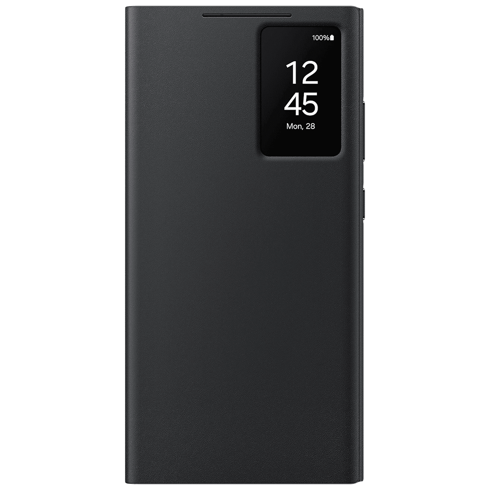 SAMSUNG Polyurethane Flip Cover for SAMSUNG Galaxy S24 Ultra (Handy Hidden Pocket, Black)