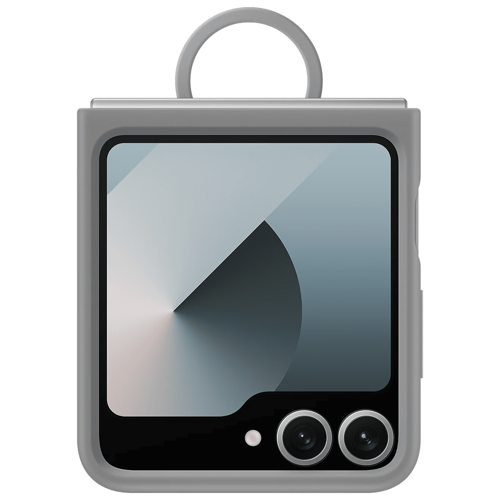 SAMSUNG Silicone Kindsuit Case for SAMSUNG Galaxy Z Flip6 (Built-in Ring, Gray)