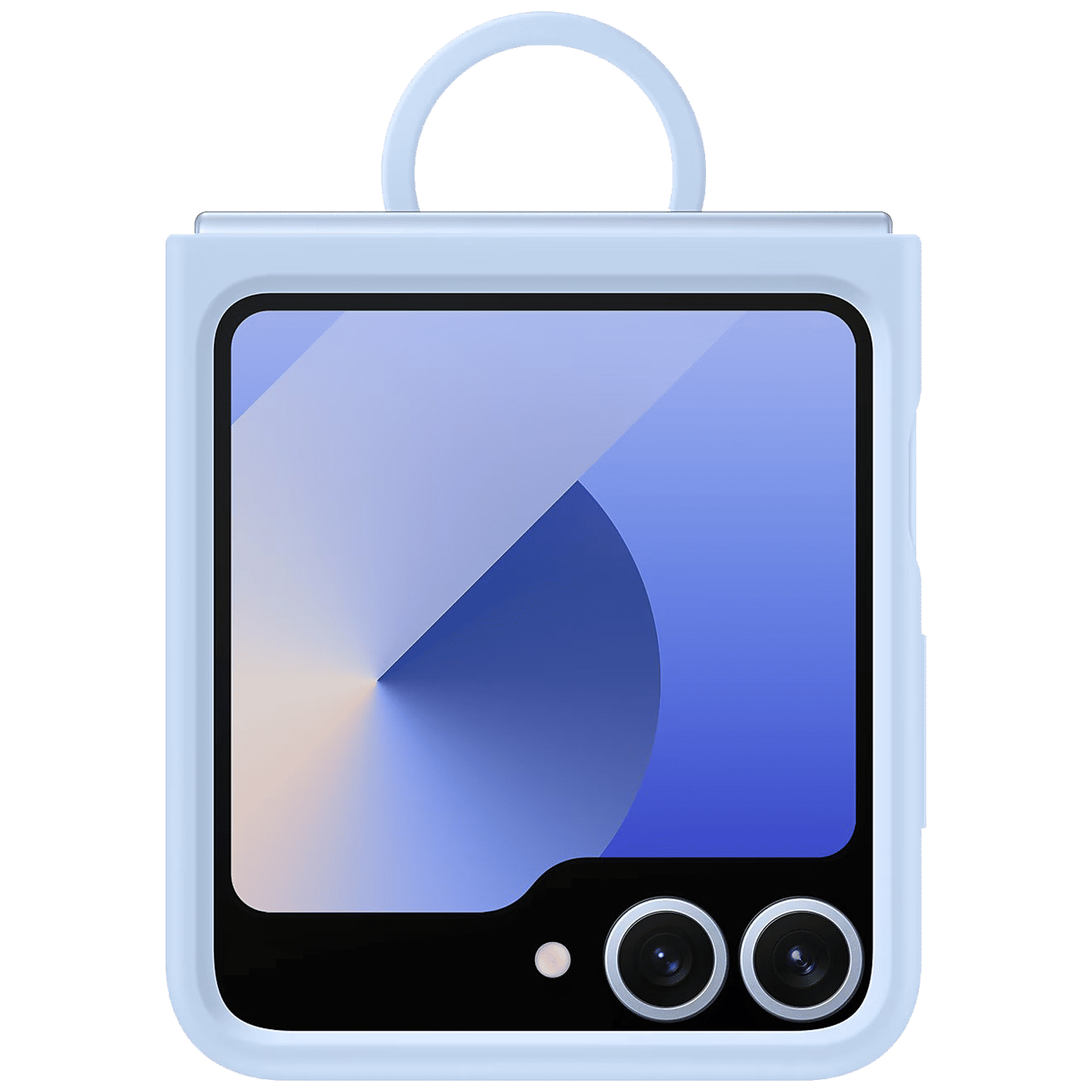 SAMSUNG Soft Silicone Back Cover for SAMSUNG Galaxy Z Flip 6 (Ultra Slim Design, Blue)