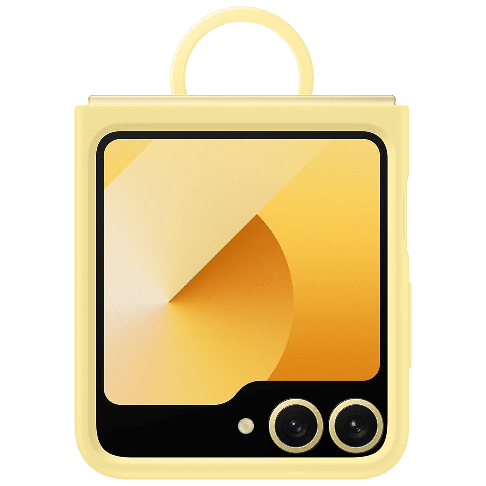 SAMSUNG Soft Silicone Back Cover for SAMSUNG Galaxy Z Flip 6 (Ultra Slim Design, Yellow)