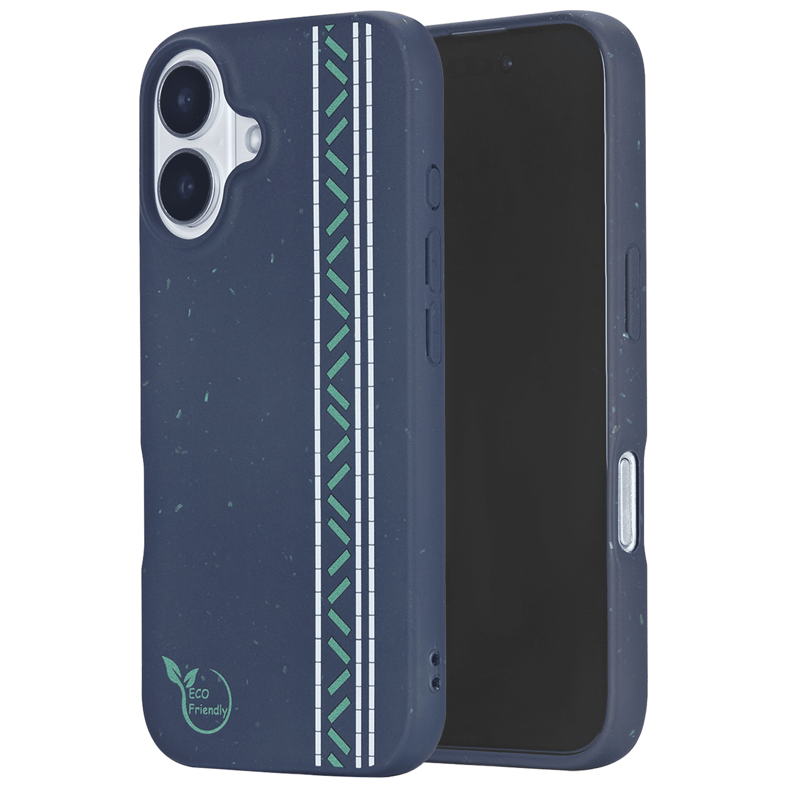 Croma Eco Back Cover for Apple iPhone 16 Plus (Magsafe Compatible, Navy Blue)