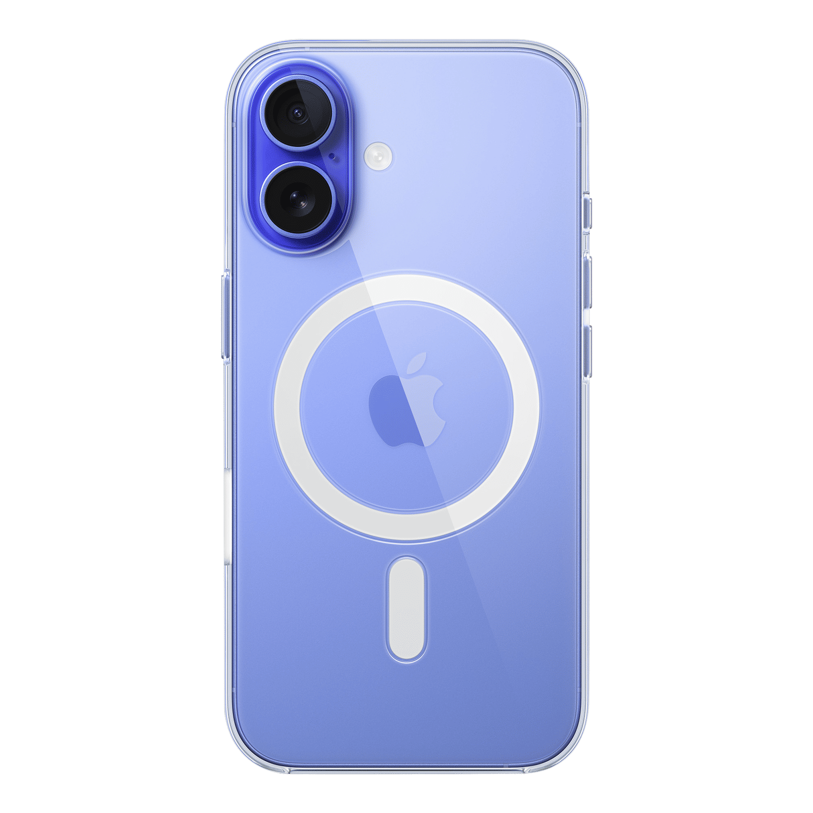 Apple Polycarbonate Back Cover for Apple iPhone 16 (MagSafe Charging Support, Clear)