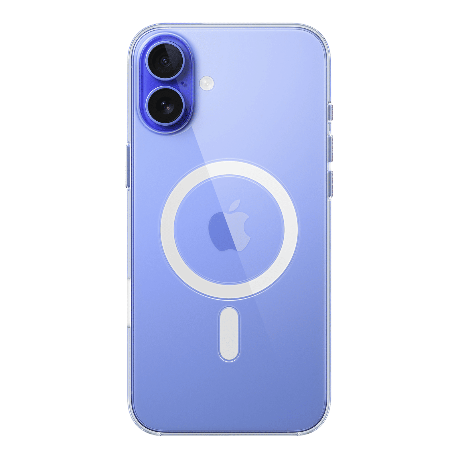 Apple Polycarbonate Back Cover for Apple iPhone 16 Plus (MagSafe Charging Support, Clear)