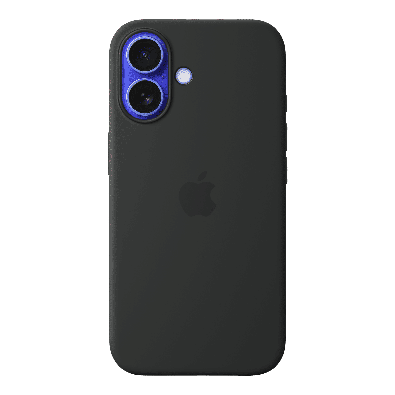 Apple Soft Silicone Back Cover for Apple iPhone 16 (MagSafe Charging Support, Black)