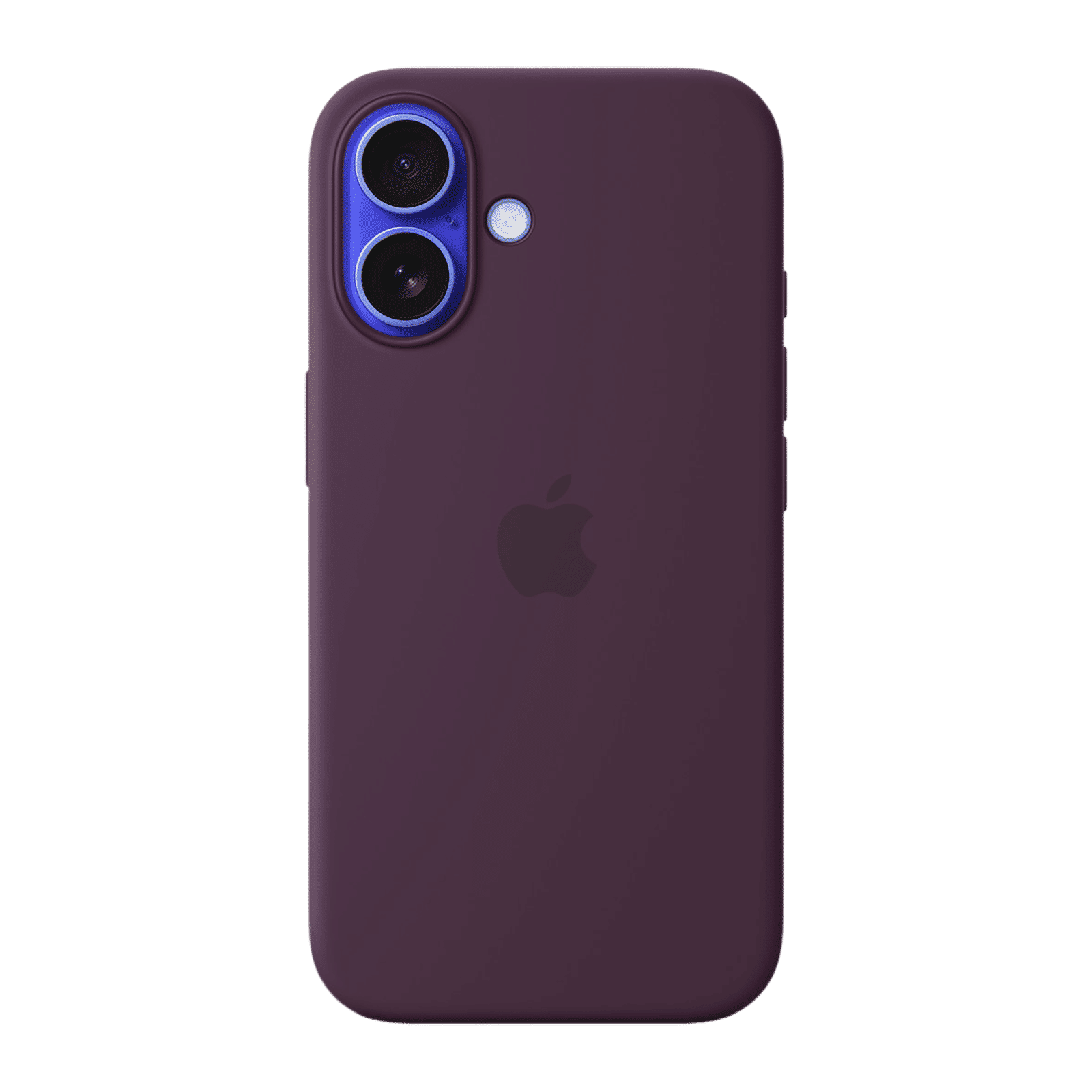 Apple Soft Silicone Back Cover for Apple iPhone 16 (MagSafe Charging Support, Plum)