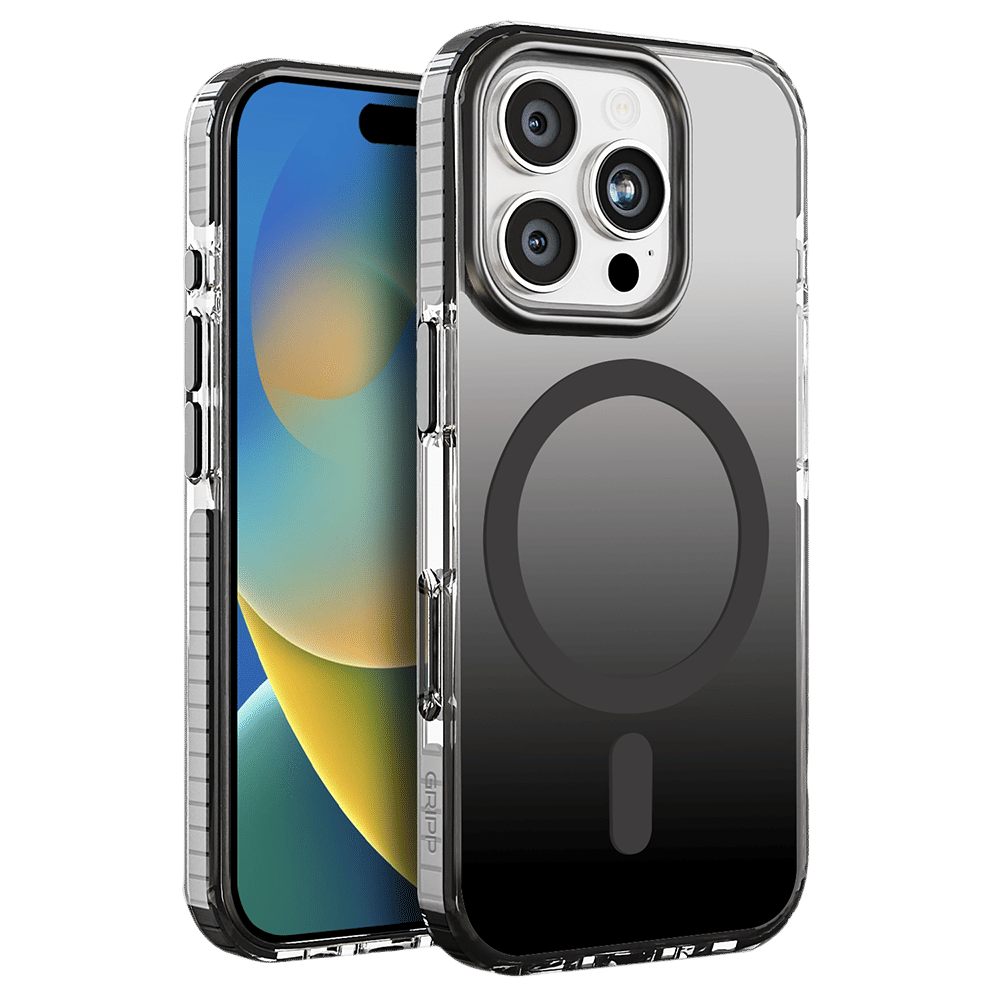 GRIPP Dusk TPU & Polycarbonate Back Cover for Apple iPhone 16 Pro Max (MagSafe Compatible, Black)