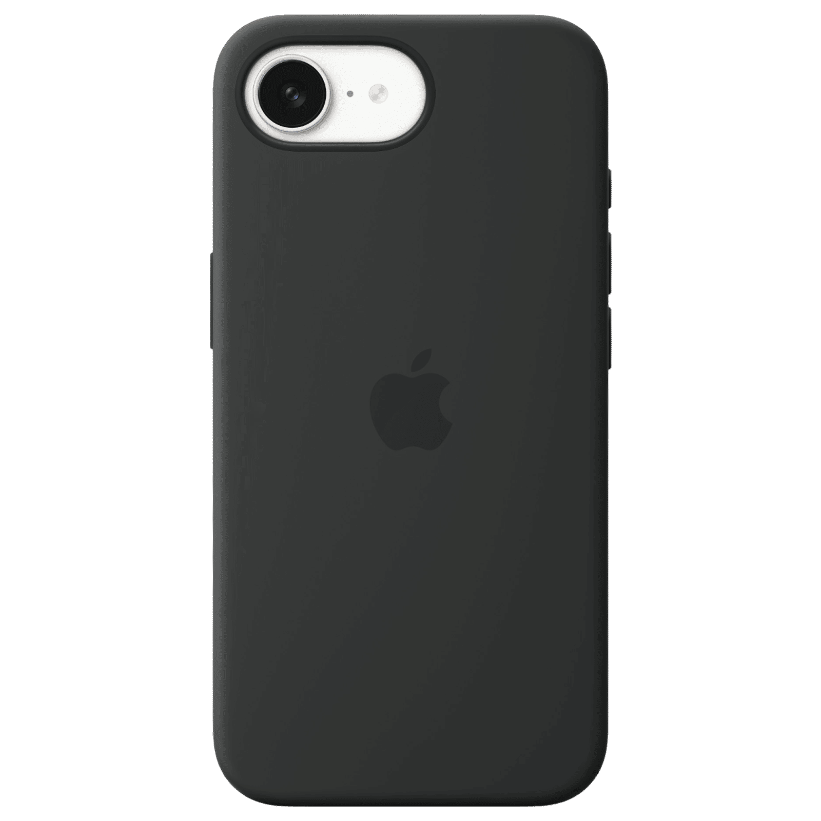 Apple MD3N4ZM/A Soft Silicon Back Cover for iPhone 16e (Soft Microfiber Lining, Black)