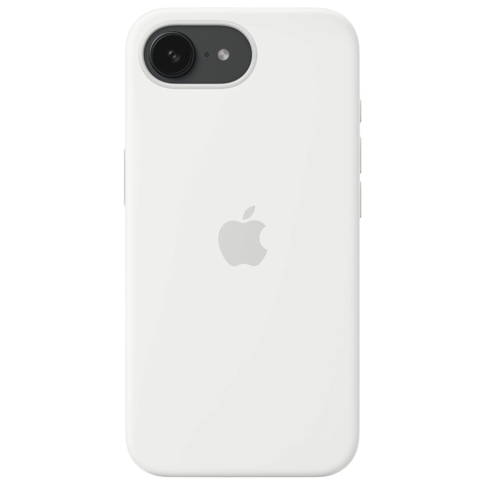 Apple MD3P4ZM/A Soft Silicon Back Cover for iPhone 16e (Soft Microfiber Lining, White)