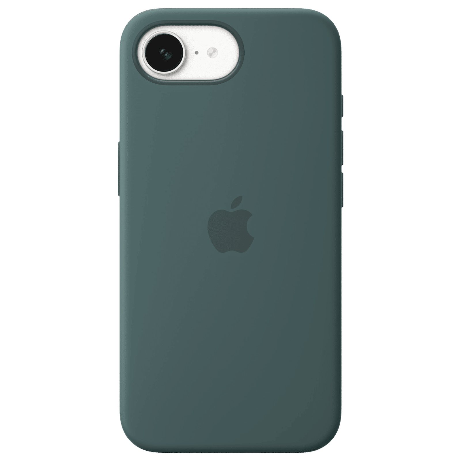 Apple MD3X4ZM/A Soft Silicon Back Cover for iPhone 16e (Soft Microfiber Lining, Lake Green)