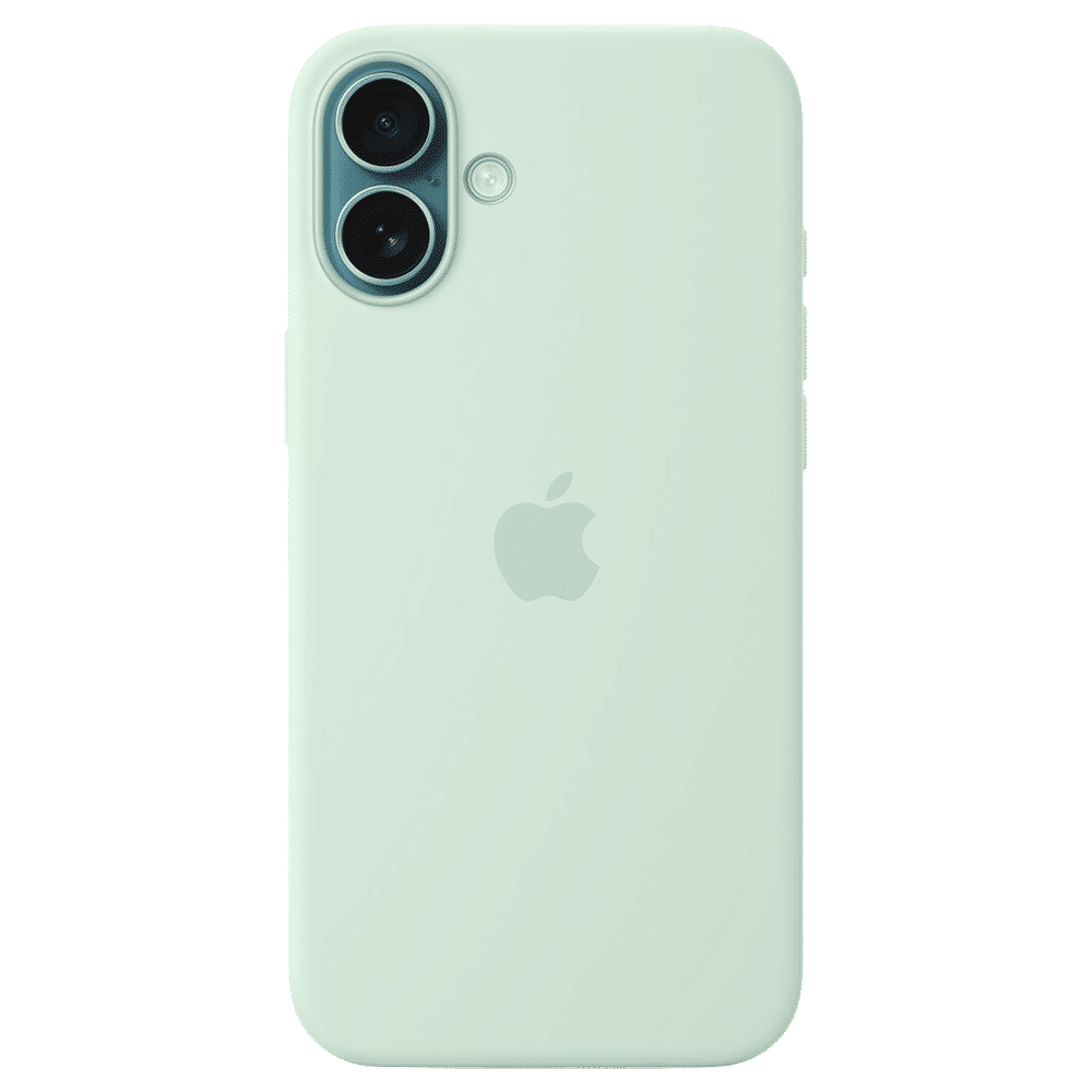 Apple Soft Silicone Back Cover Apple iPhone 16 Plus (MagSafe Charging Support, Aquamarine)