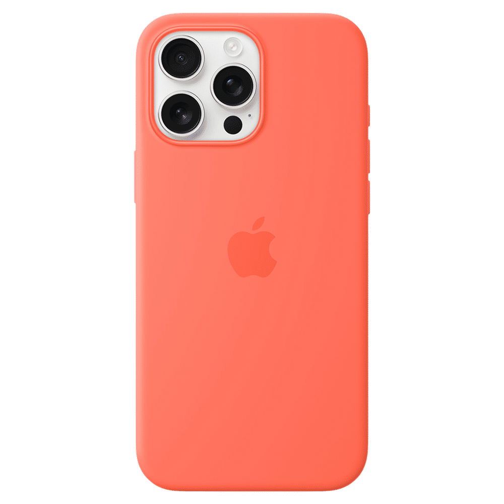Apple Soft Silicone Back Cover Apple iPhone 16 Pro Max (MagSafe Charging Support, Tangerine)