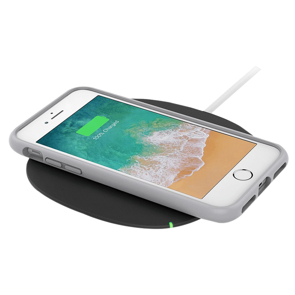 belkin Boost Up Qi 5W Wireless Charging Pad for iOS, Android (Case  Compatible Design, Black)