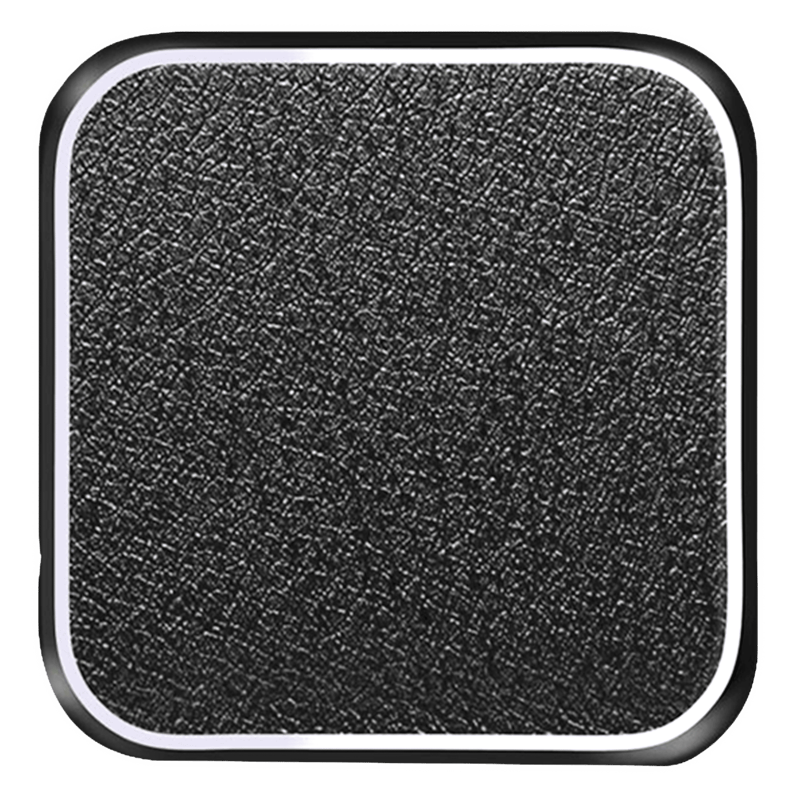 Pebble Crux 10W Wireless Charger for iOS, Android (Qi Certified, 10 Way Circuit Protection, Charcoal Black)