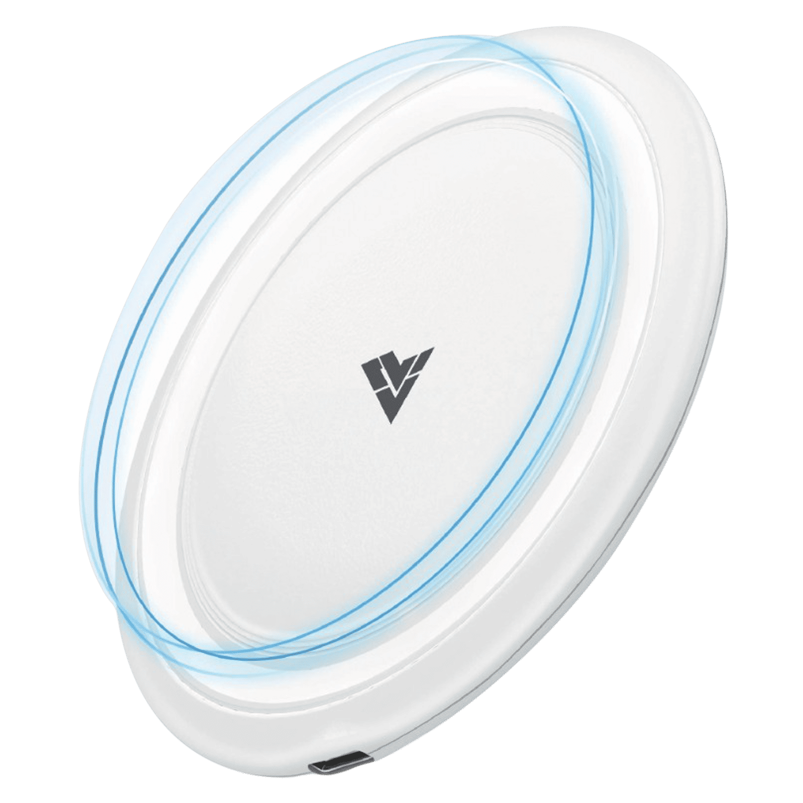 Vaku Mont Clad 15W Wireless Charger for Smartphones (Over Current Protection, White)