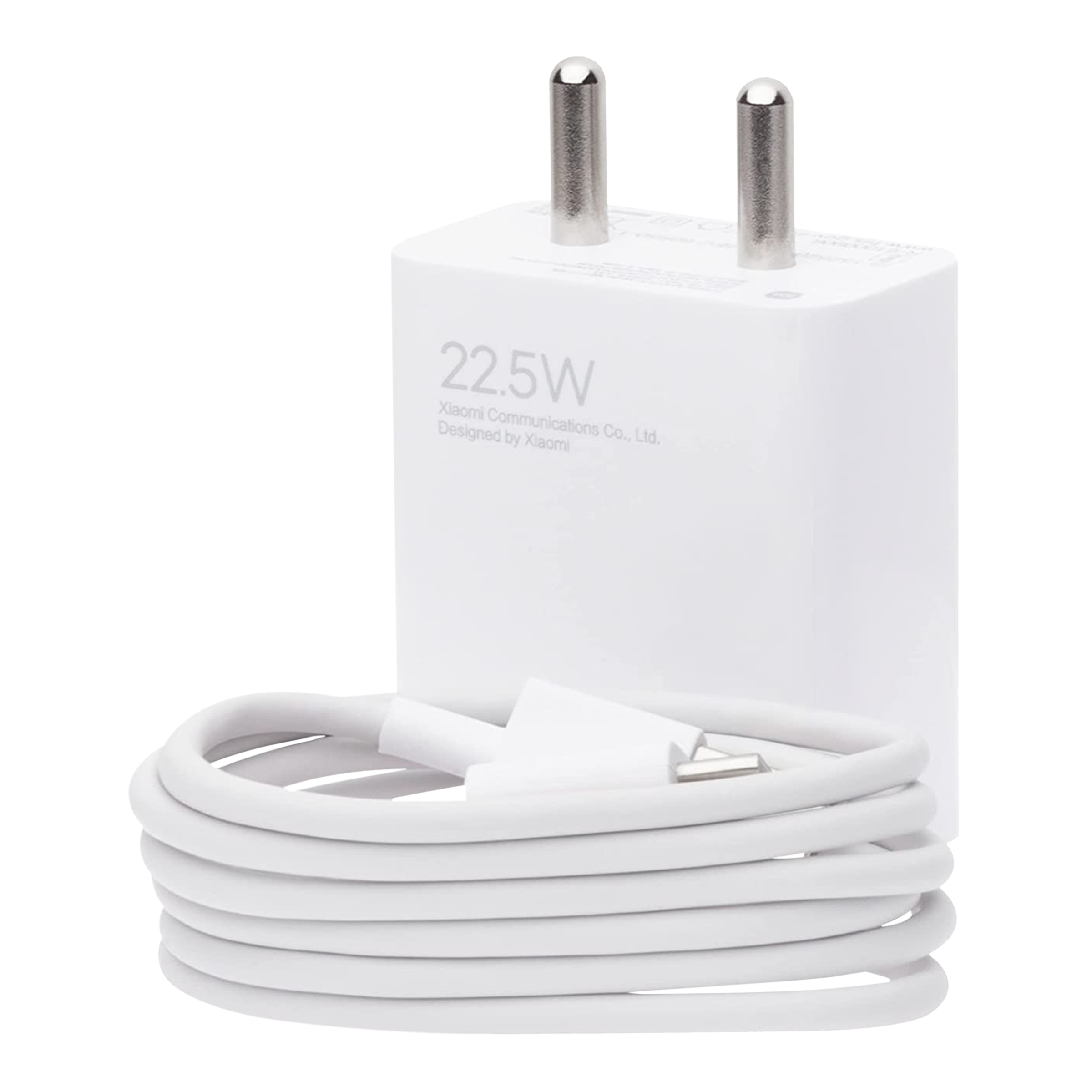 Xiaomi 22.5W Type A Fast Charger (Type A to Type C Cable, Qualcomm Quick Charge 3., White)