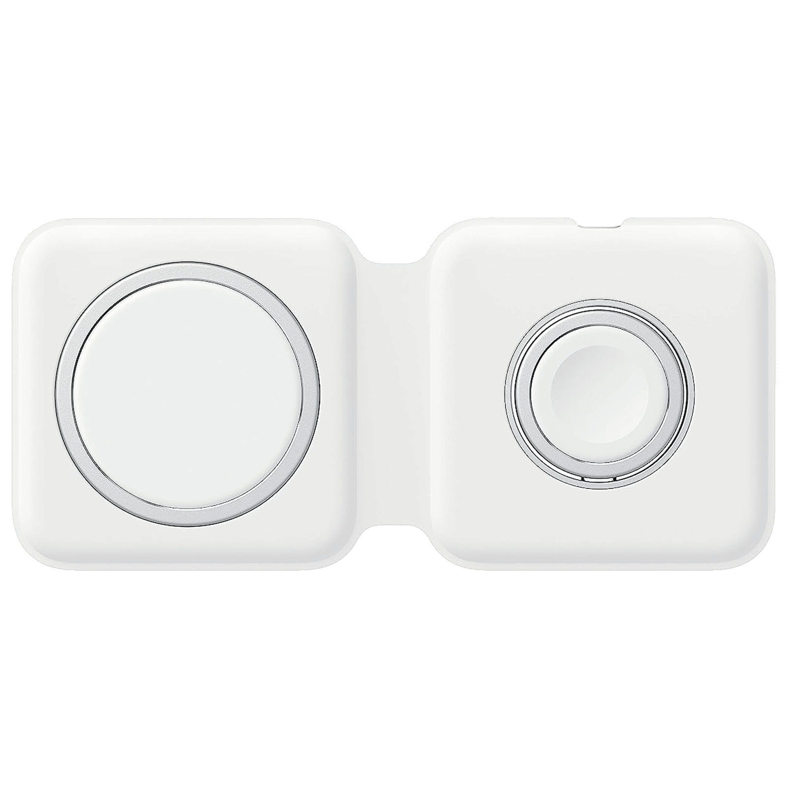 Apple MagSafe Duo Charger (USB-C to Lightning Cable, Foldable, White)