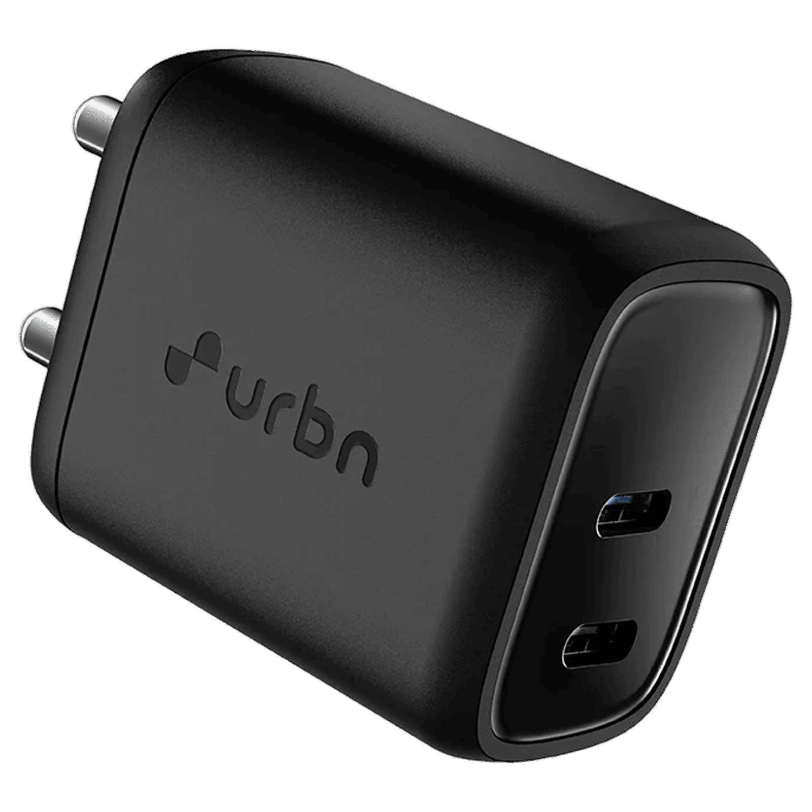 urbn UWA350BK 35W Type C 2-Port Fast Charger (Adapter Only, GaN Technology, Black)
