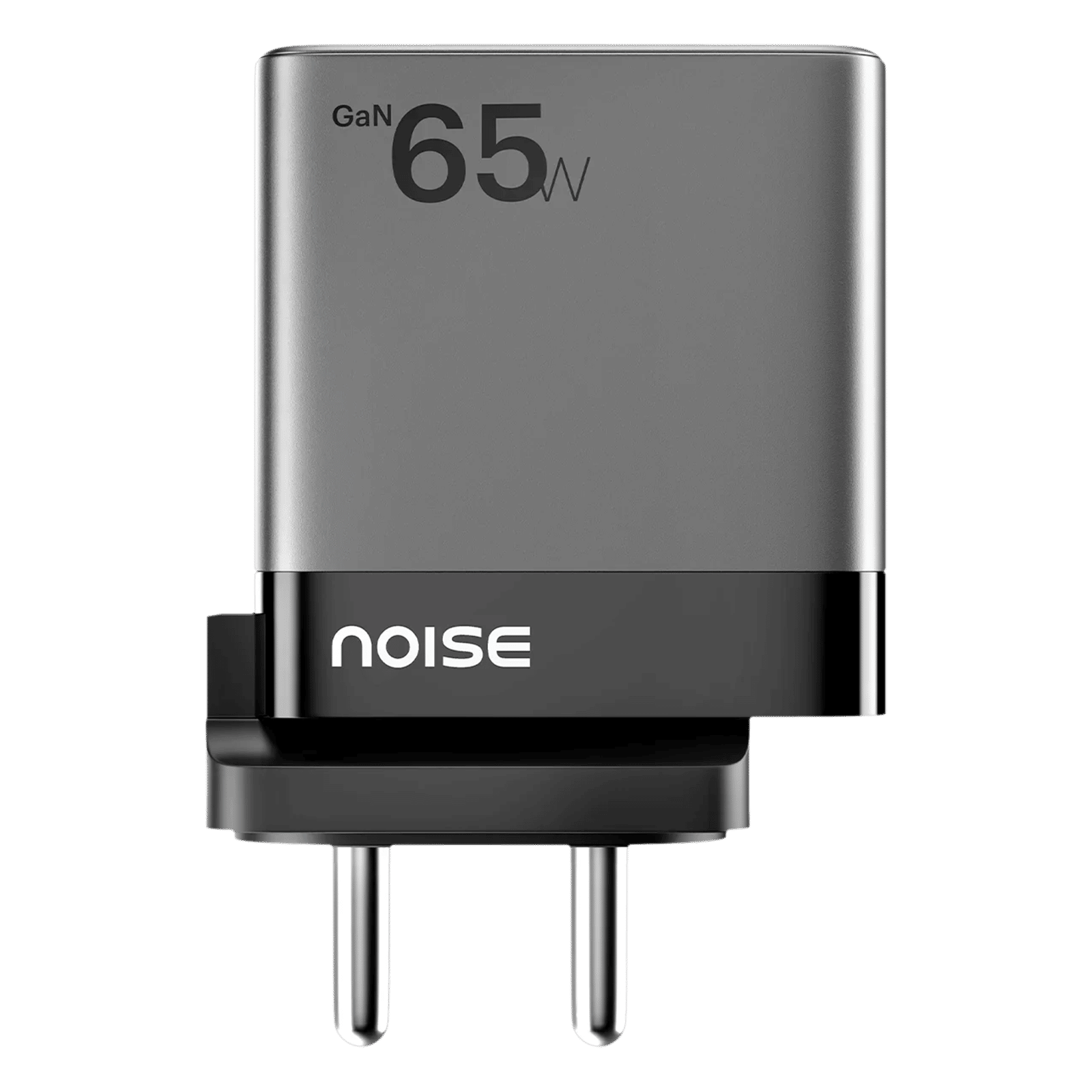noise Power 65W Type A & Type C 3-Port Fast Charger (Adapter Only, GaN Technology, Black)
