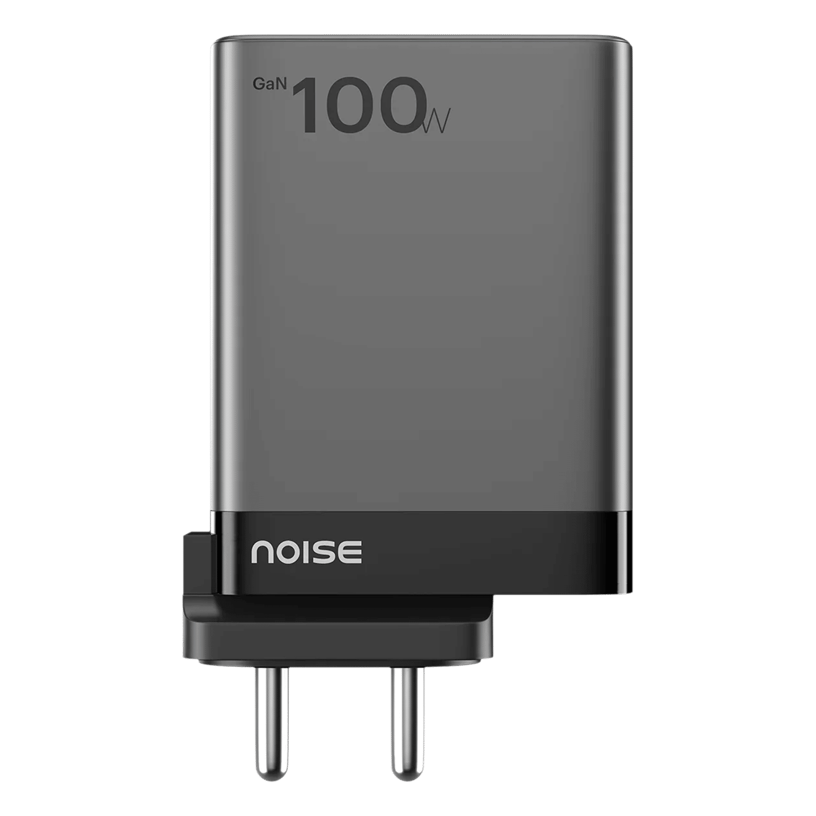 noise Power 100W Type A & Type C 4-Port Fast Charger (Adapter Only, GaN Technology, Black)