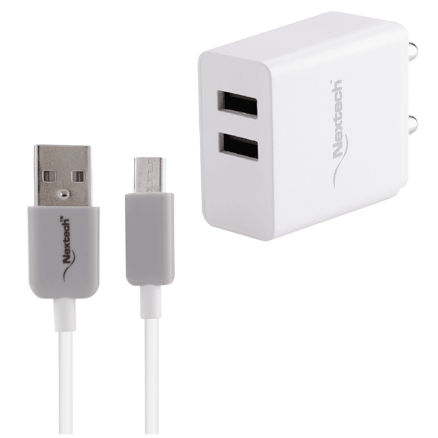 Nextech 3.1A Travel Charger (NTU27C, White)