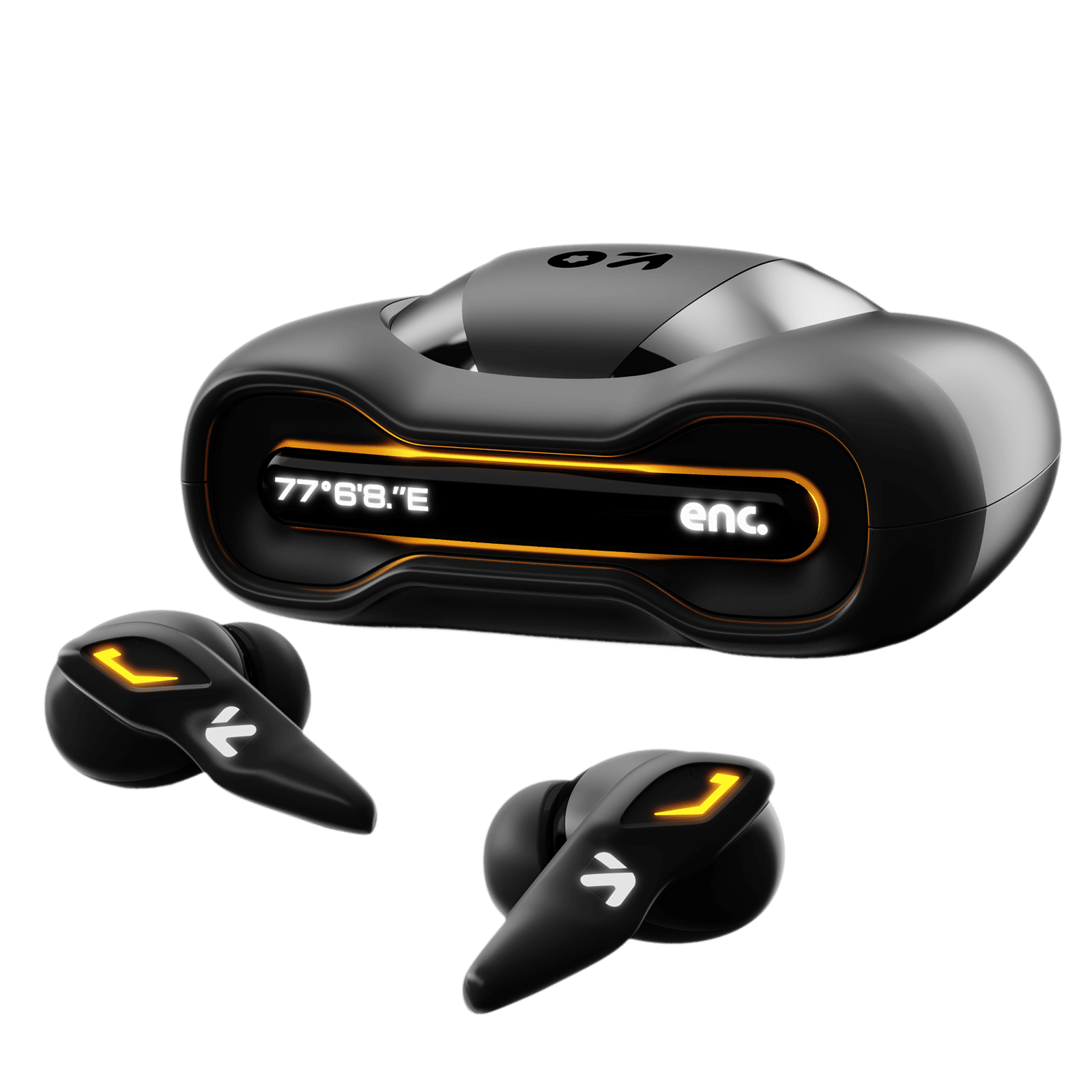 GOBOULT (formerly Boult) Ember TWS Earbuds with Environmental Noise Cancellation (IPX5 Water Resistant, Fast Charging, Black)