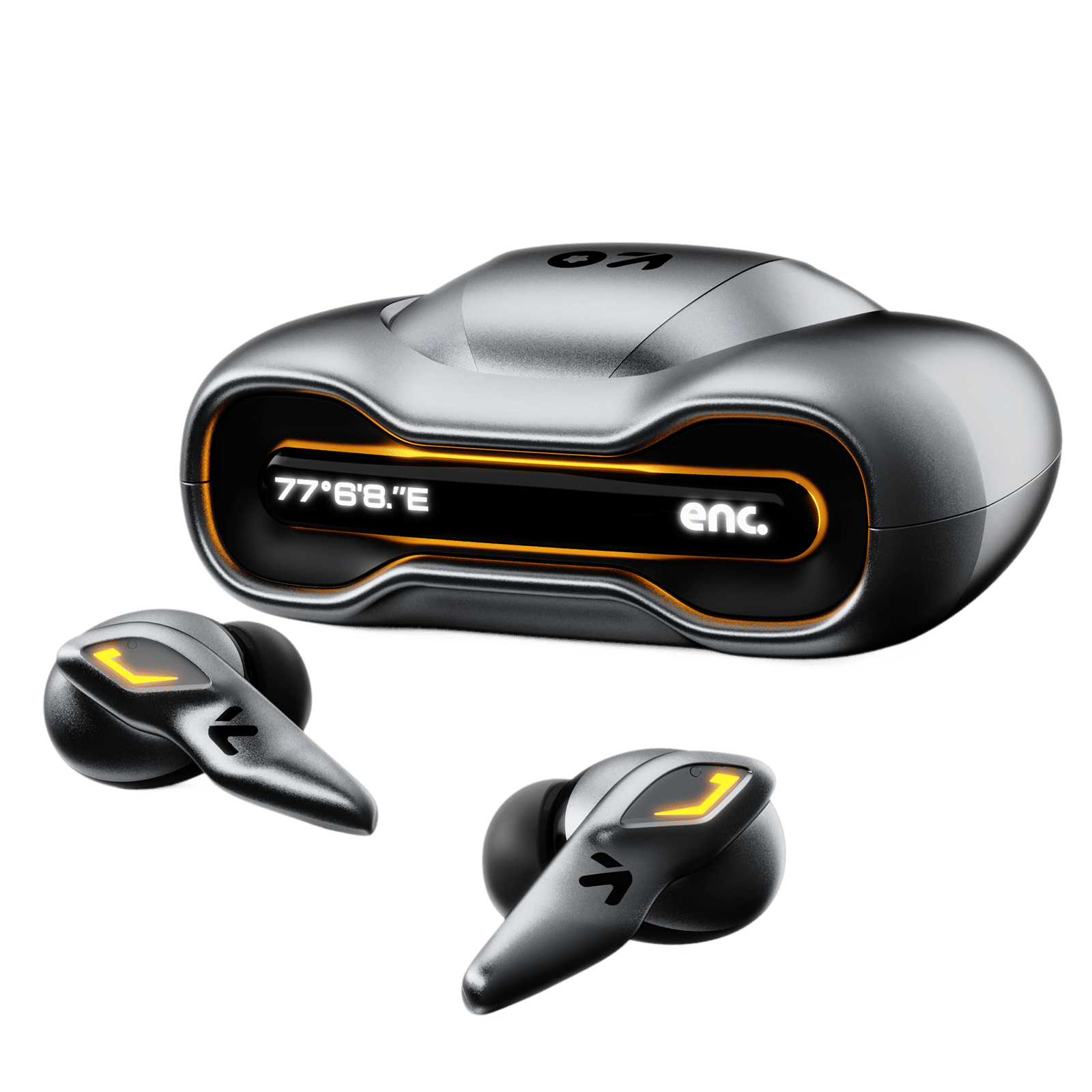 GOBOULT (formerly Boult) Ember TWS Earbuds with Environmental Noise Cancellation (IPX5 Water Resistant, Fast Charging, Smoky)