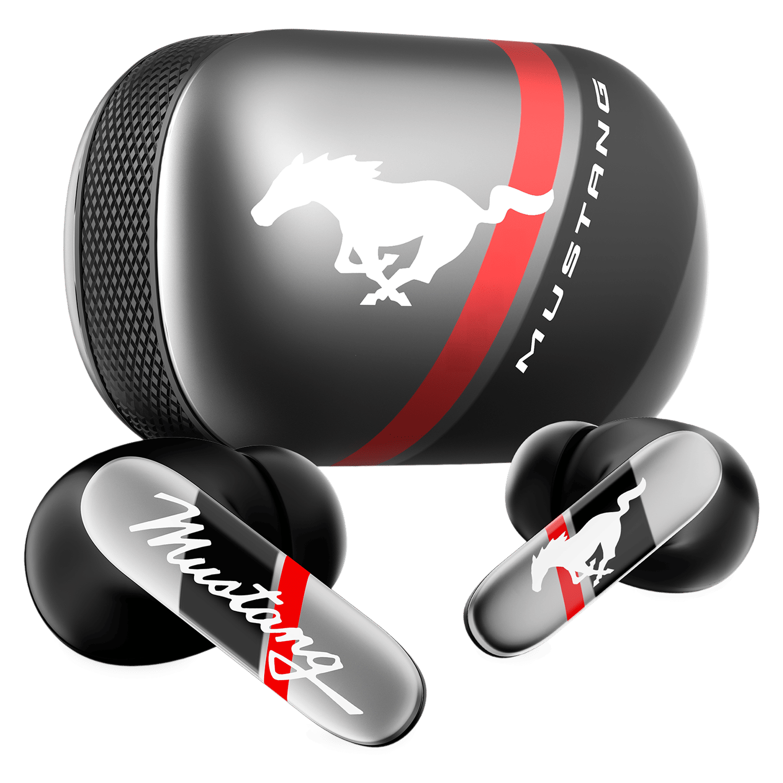 GOBOULT (formerly Boult) Mustang Dyno TWS Earbuds with Environmental Noise Cancellation (IPX5 Water Resistant, Fast Charging, Dyno Silver)