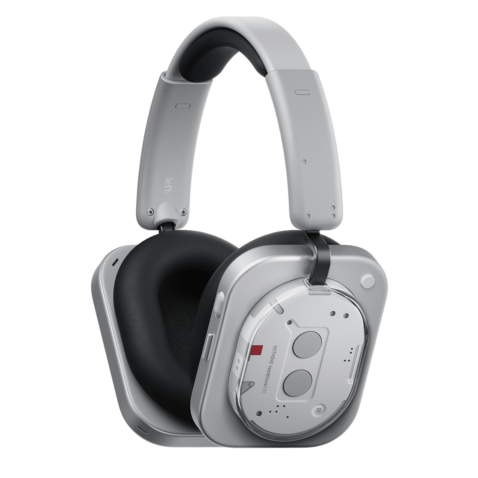 Nothing Headphone (1) A11300005 Bluetooth Headphone with Mic (Real-time Adaptive ANC, Over Ear, White)