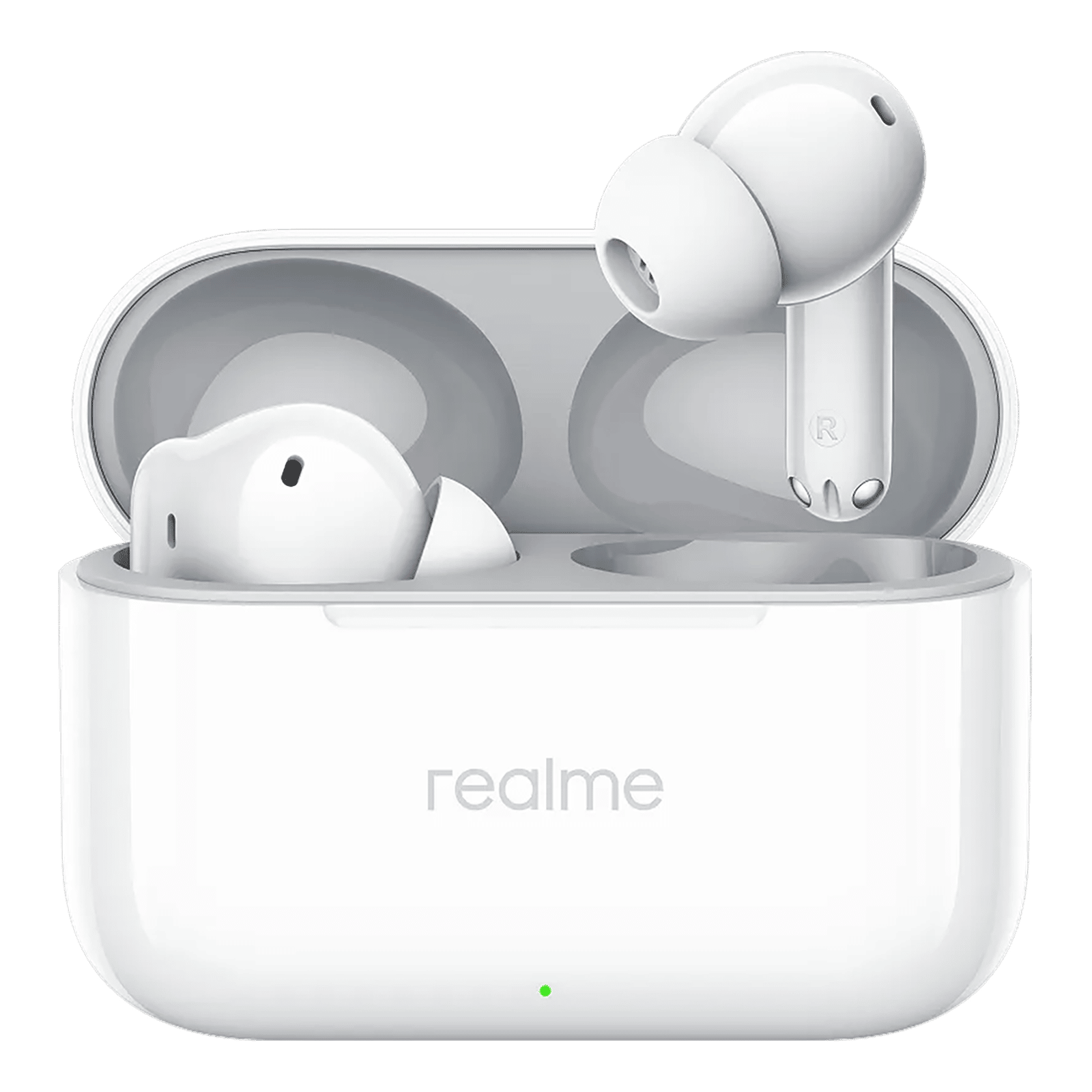 realme Buds T200 RMA2410 TWS Earbuds with Active Noise Cancellation (IP55 Water Resistant, 12.4mm Dynamic Bass Drivers, Snowy White)