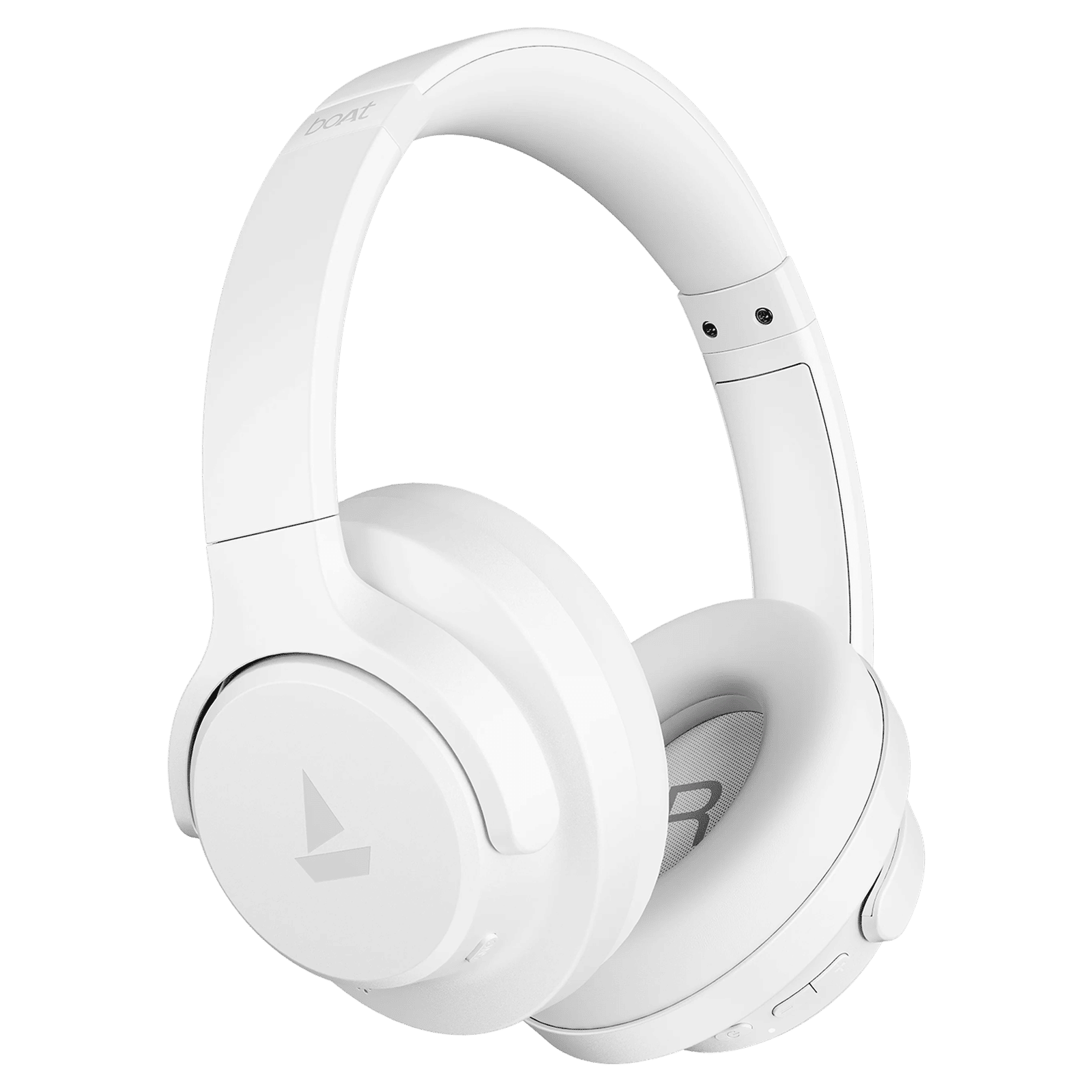 boAt Rockerz 512 ANC Bluetooth Headphone with Mic (ENx Technology, Over Ear, Bold White)