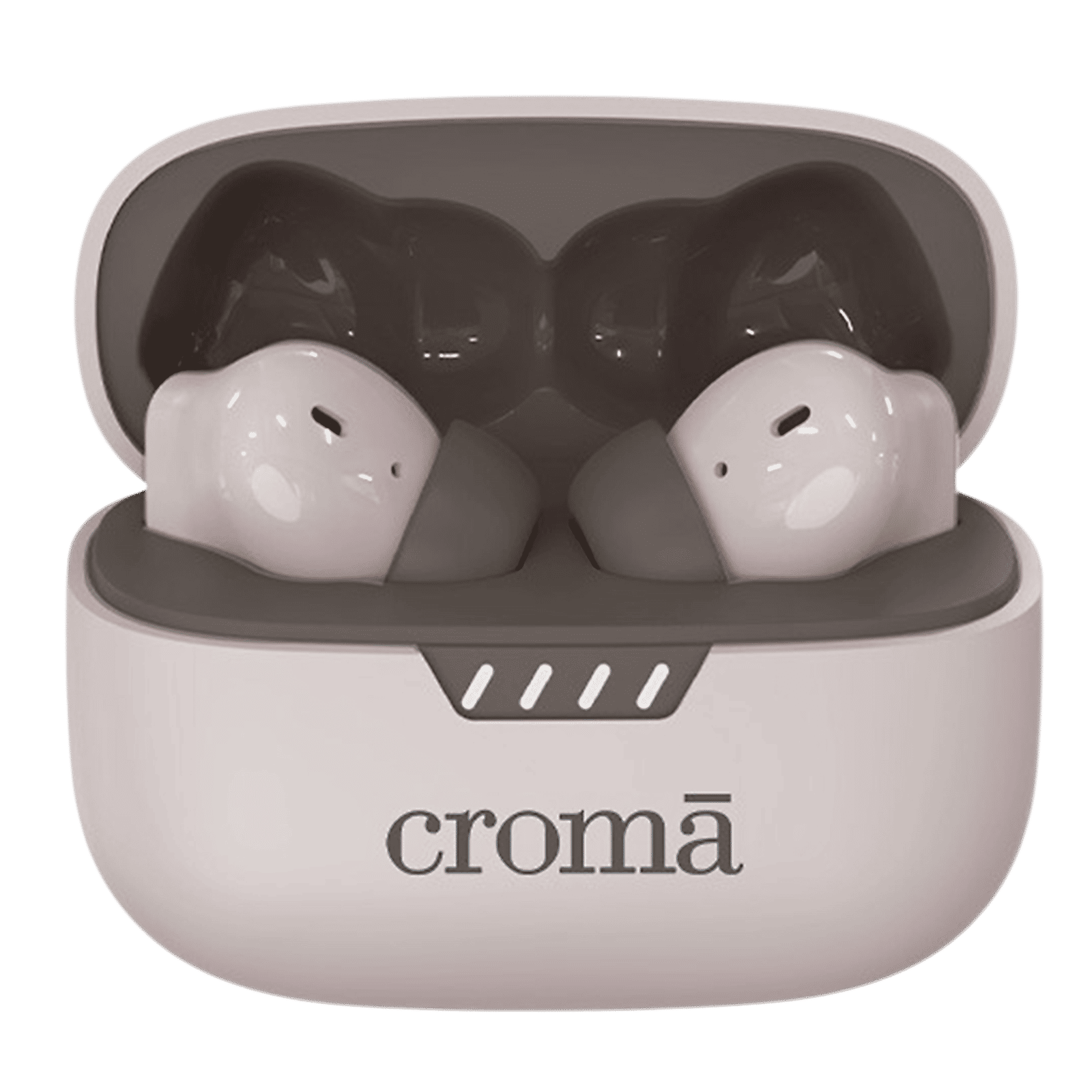 Croma CRSE020EPA301515 TWS Earbuds with Hybrid Active Noise Cancellation (IPX4 Water & Sweat Resistant, 10mm Driver, Biege)