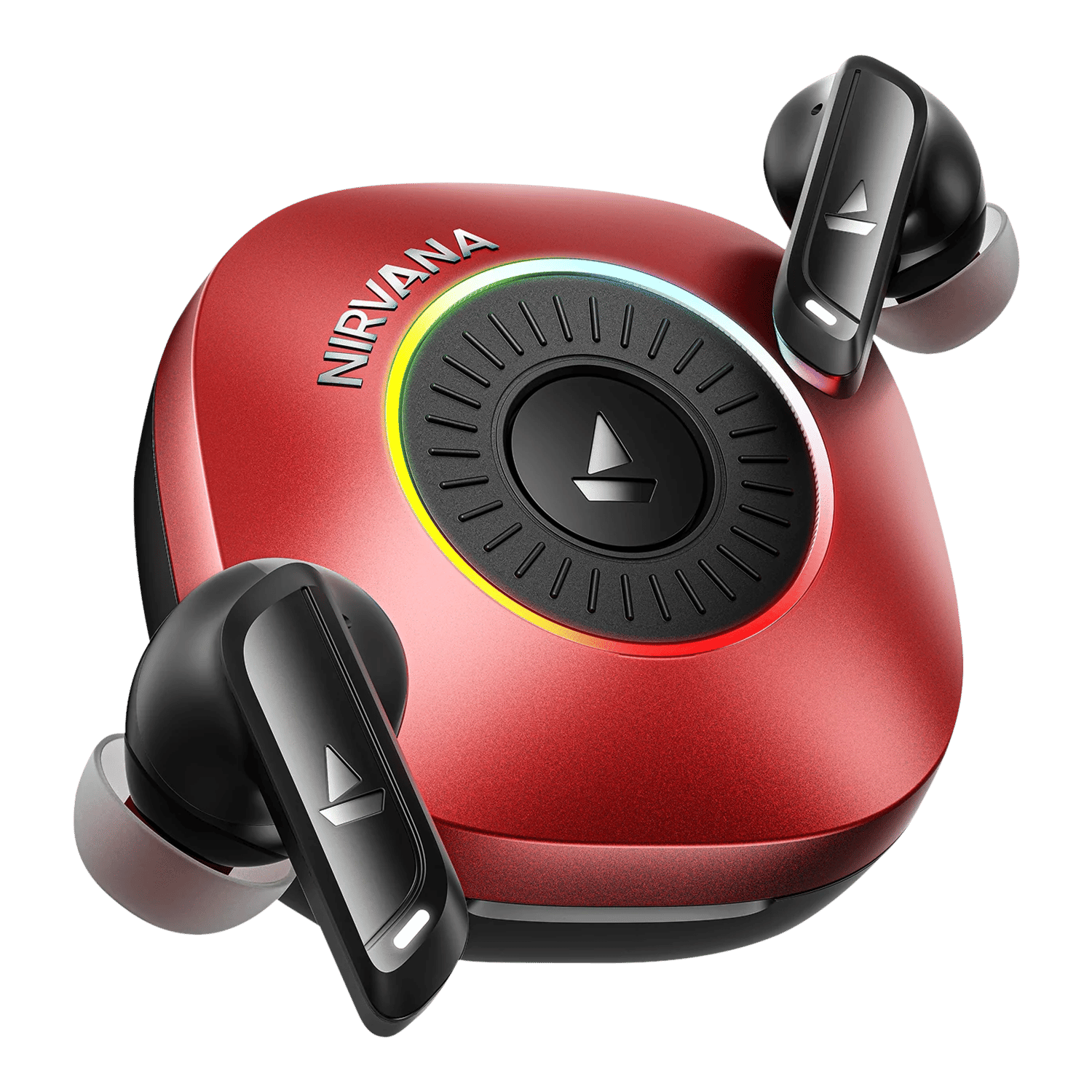 boAt Nirvana Crown PP0031 TWS Earbuds with Hybrid Active Noise Cancellation (IPX4 Water Resistance, ASAP Charge, Blazing Red)