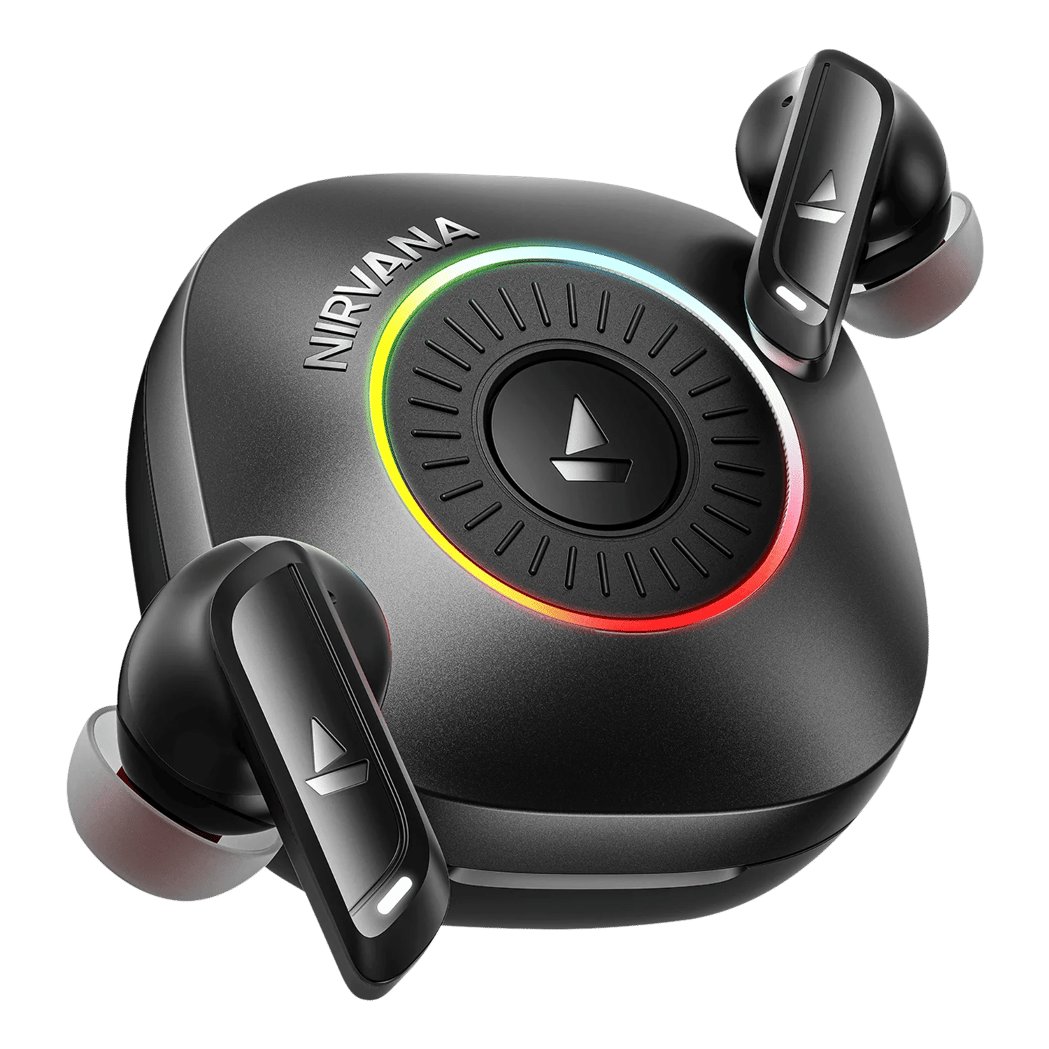 boAt Nirvana Crown PP0031 TWS Earbuds with Hybrid Active Noise Cancellation (IPX4 Water Resistance, ASAP Charge, Gunmetal Grey)