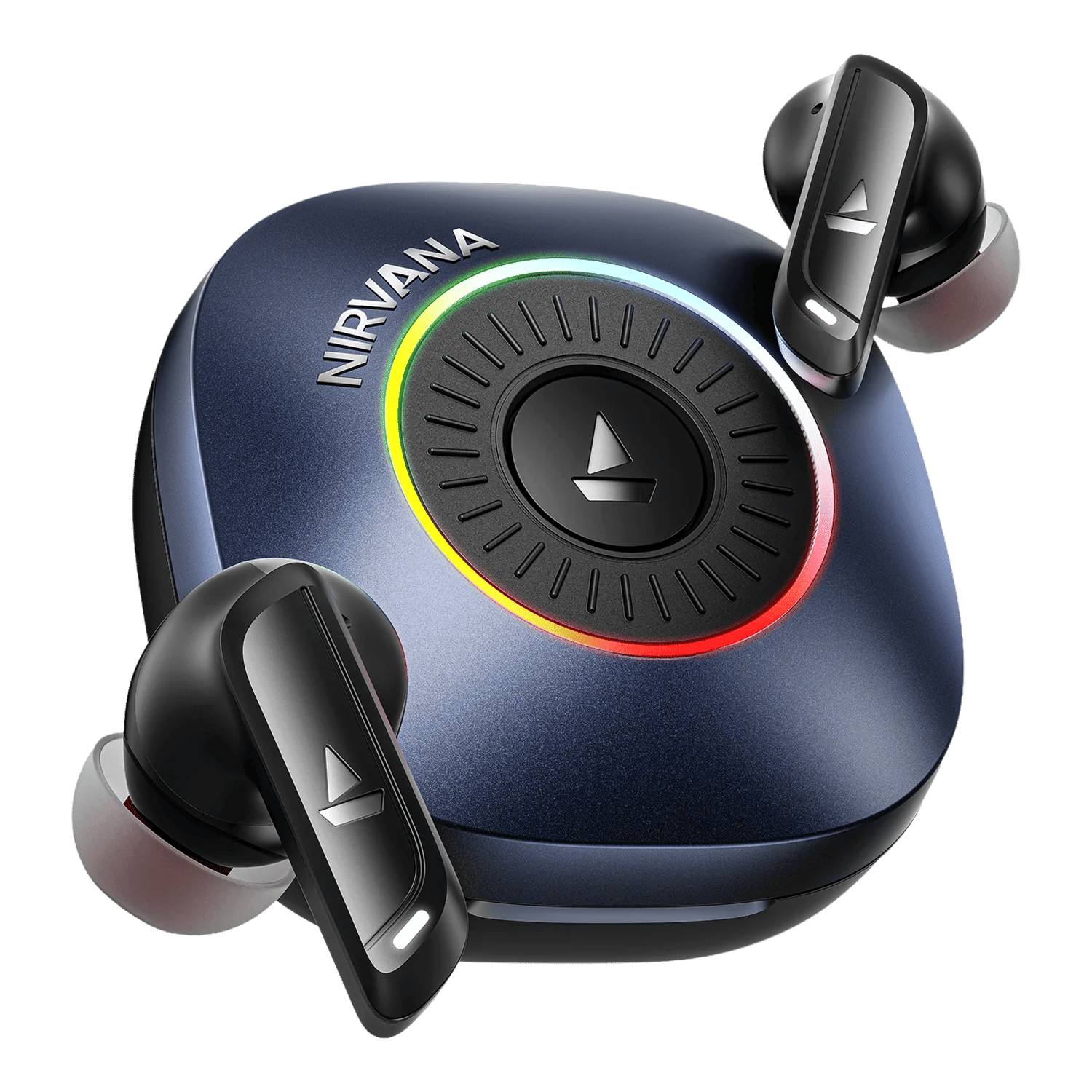 boAt Nirvana Crown PP0031 TWS Earbuds with Hybrid Active Noise Cancellation (IPX4 Water Resistance, ASAP Charge, Sapphire Blue)