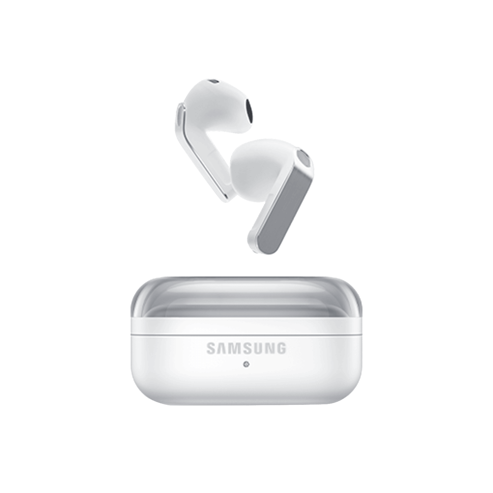 Samsung Galaxy Buds4 SM-R540NZWA TWS Earbuds with Active Noise Cancellation (360 Audio with Head Tracking, White)