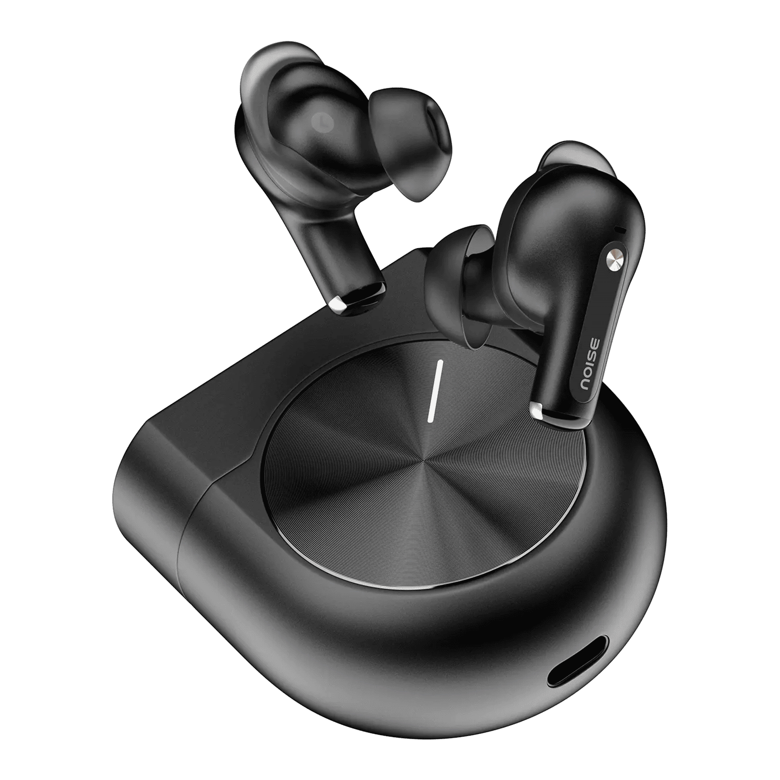 Noise Master Buds 2 TWS Earbuds with Adaptive Active Noise Cancellation (IPX5 Water Resistant, 360° Spatial Audio, Carbon)