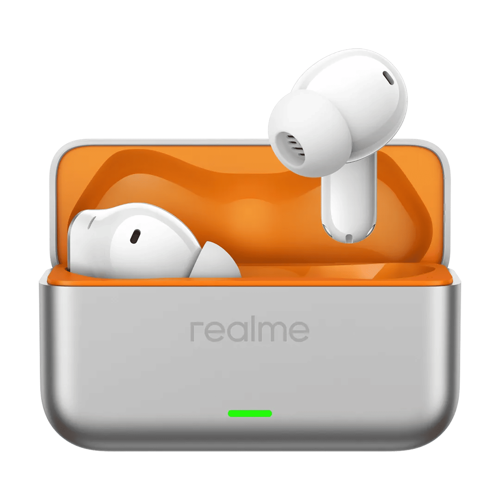 Realme Buds T500 Pro RMA2502 TWS Earbuds with Adaptive Noise Cancellation (IP55 Water Resistant, Face to Face Translator, Orange Mint)