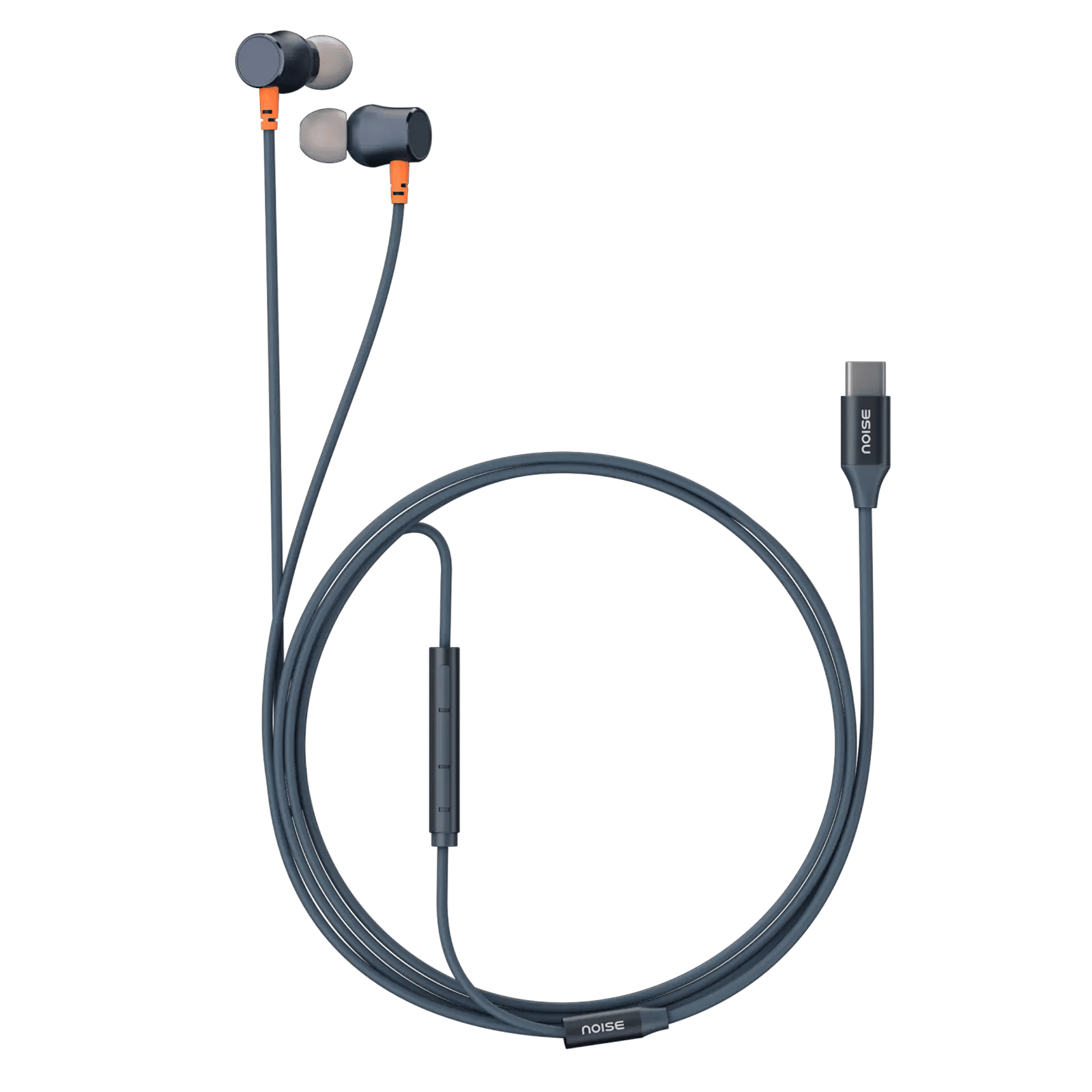 Noise Chord 100 AUDHDPHNCHORD100C Wired Earphone with Mic (USB Type-C Connector, In Ear, Midnight Blue)
