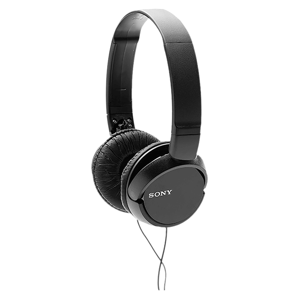 SONY MDR-ZX110AP Wired Headphone with Mic (3.5mm Connector, On Ear, Black)