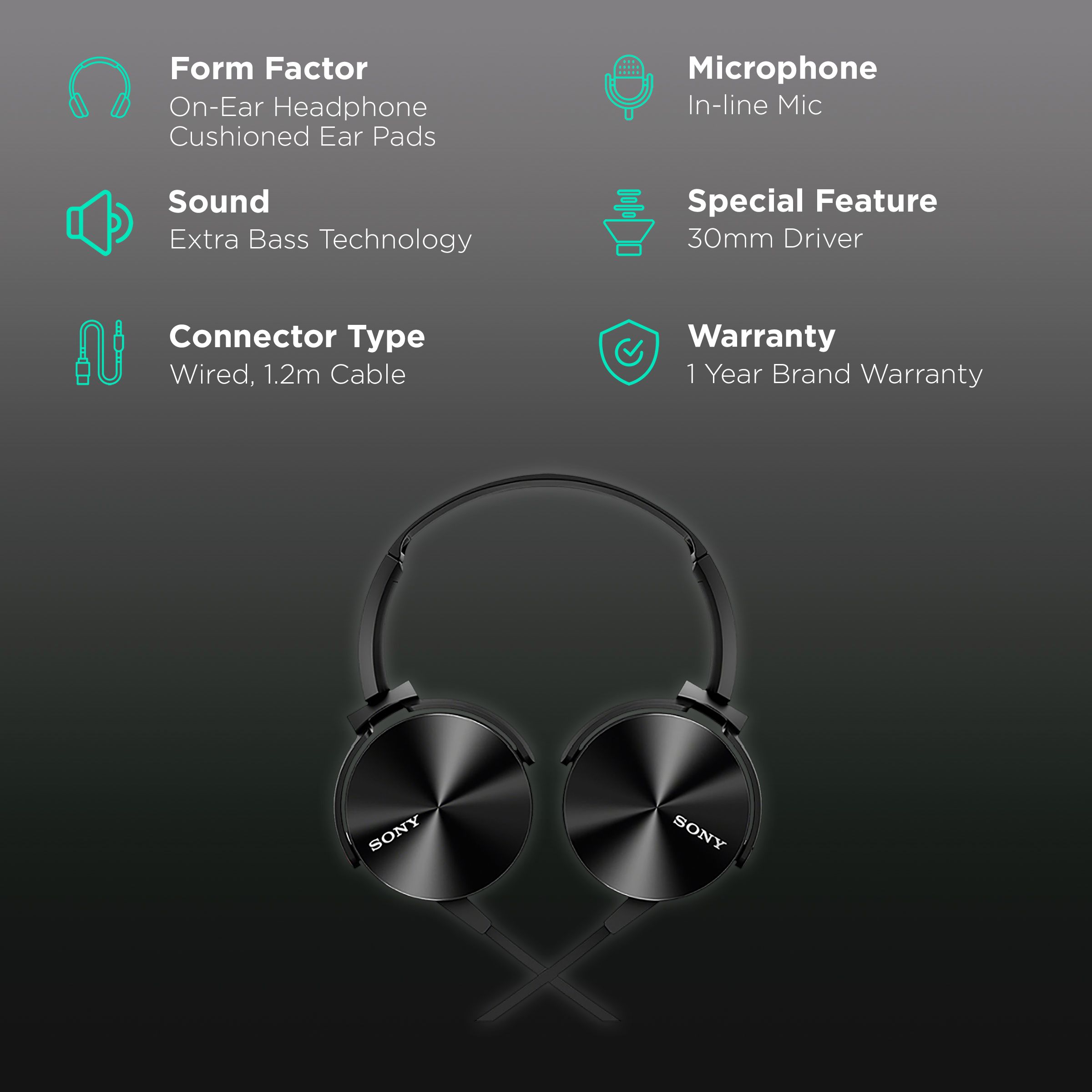 Mdr Xb450ap Sony Mdr Xb450bt Buy SONY MDR-XB450AP Wired Headphone