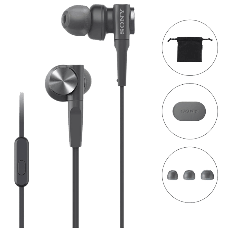 Buy SONY MDR-XB55AP/BQIN Wired Earphone with Mic (In Ear, Black