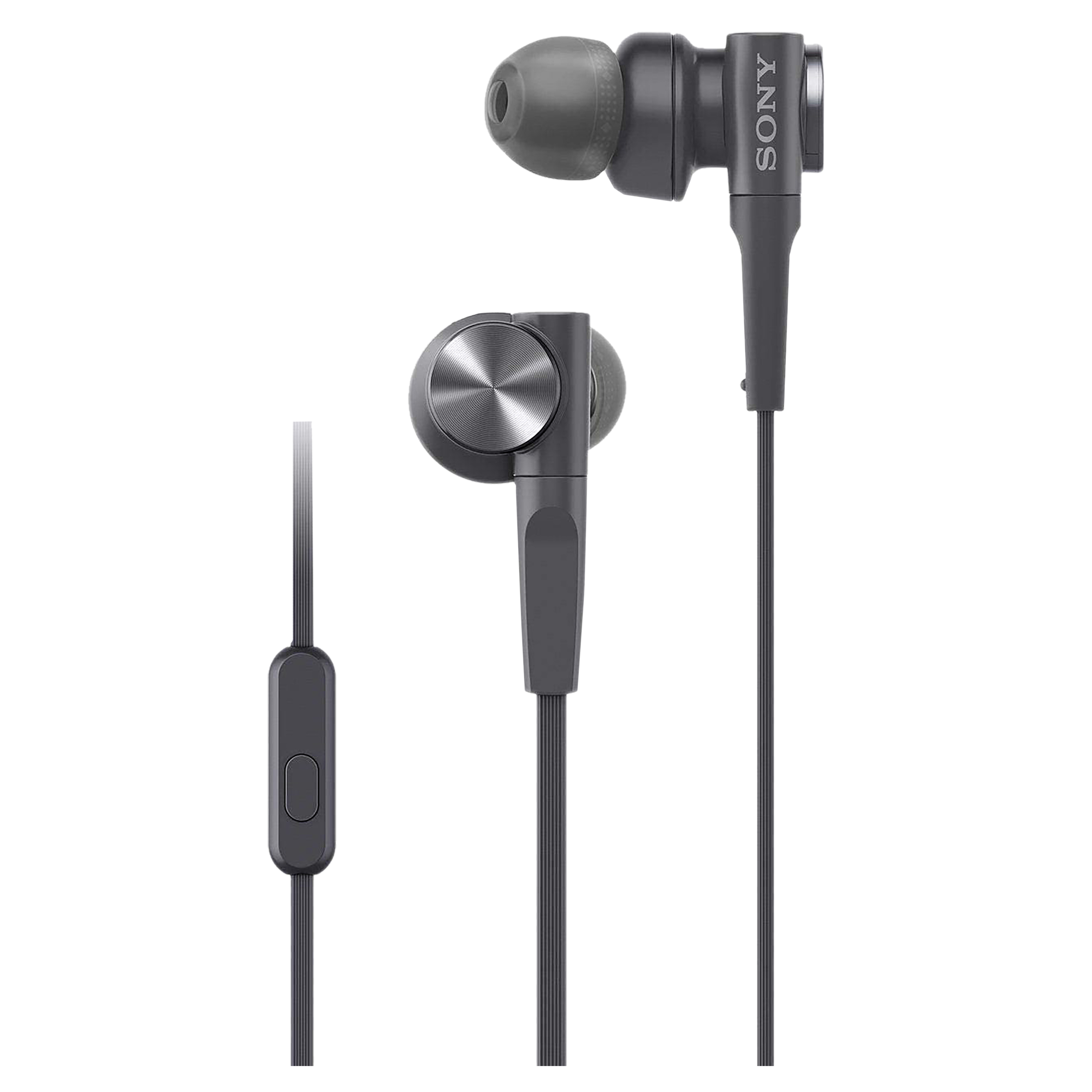 Buy Sony MDR-XB55AP/BQIN Wired Earphone with Mic (Black) - Image 1