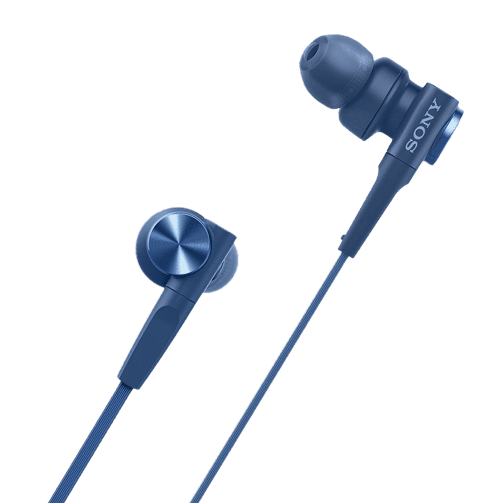 Buy SONY MDR-XB55AP/LQIN Wired Earphone with Mic (In Ear, Blue - Main Image