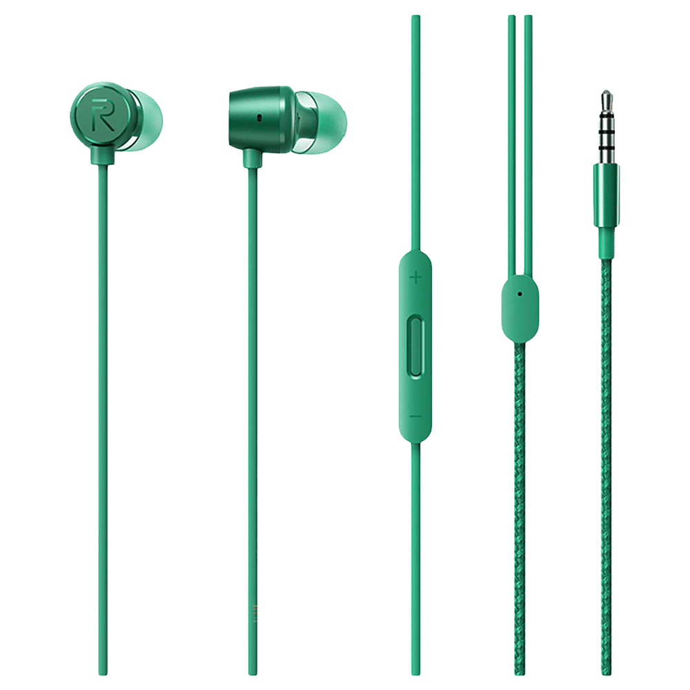 realme Buds 2 ACCFMGJYG25NE3BZ Wired Earphone with Mic (In Ear, Green)