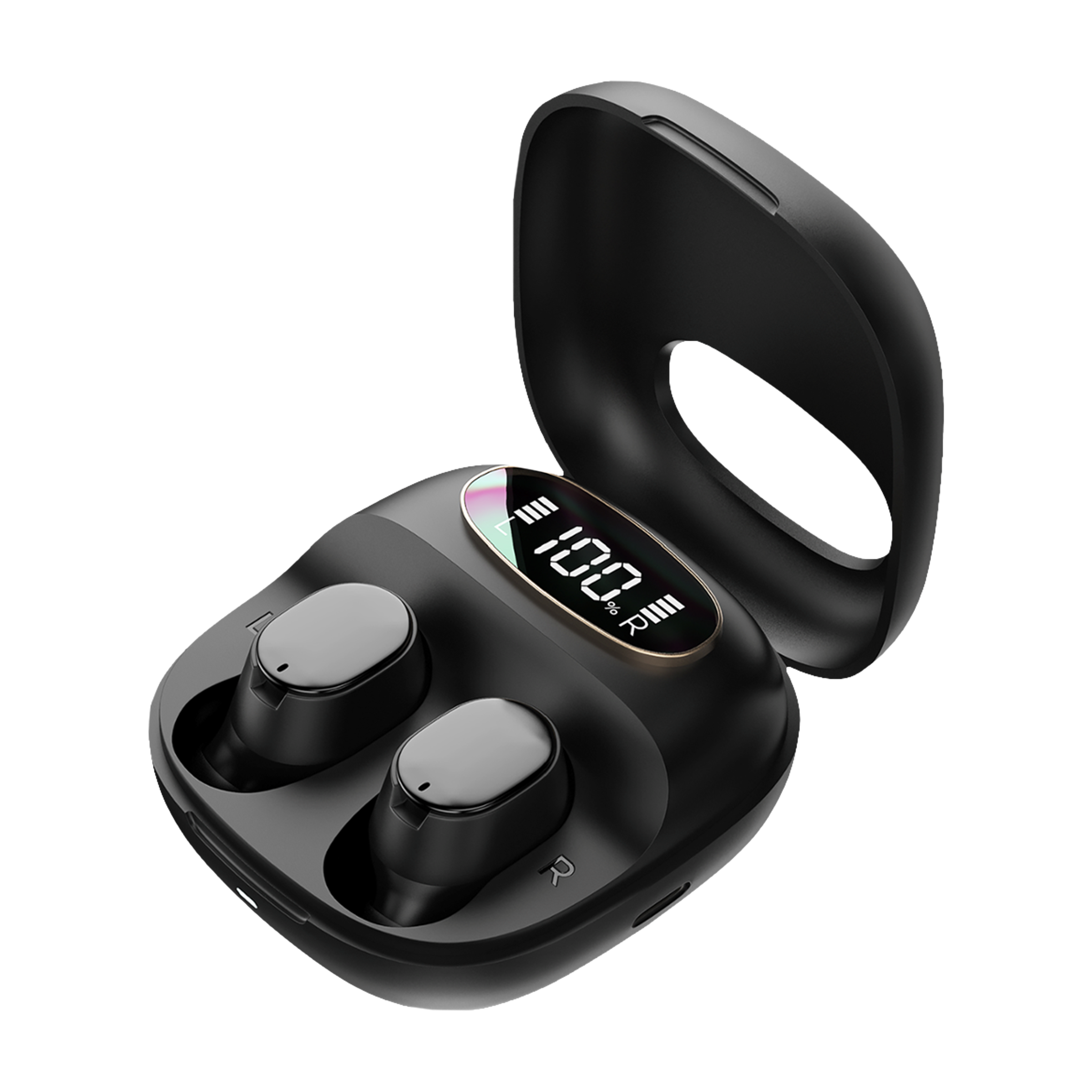 STAUNCH Boom 300 TWS Earbuds with Active Noise Cancellation (Sweatproof  Water Resistant, 20 Hours Playback, Black)